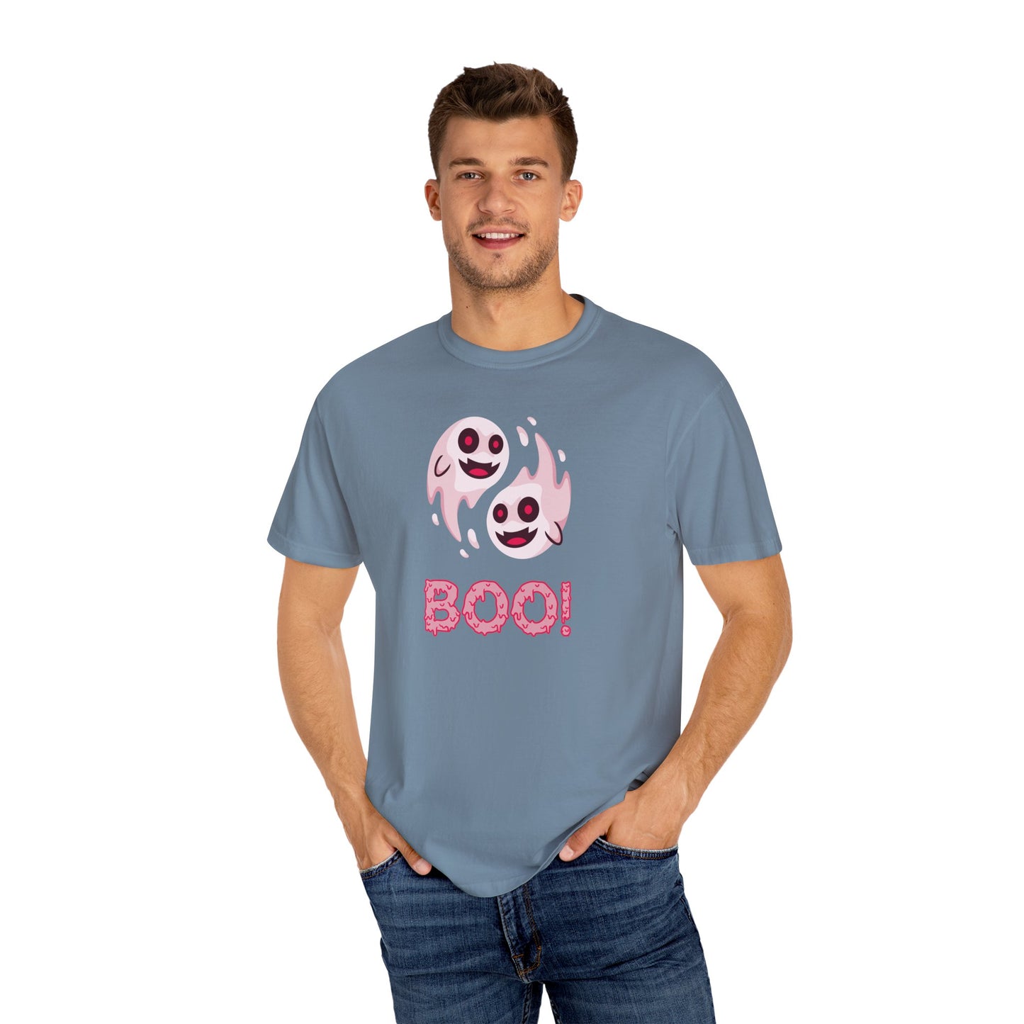 BOO! Double Ghost Tee – Pink Eyed Fright Delight tshirt