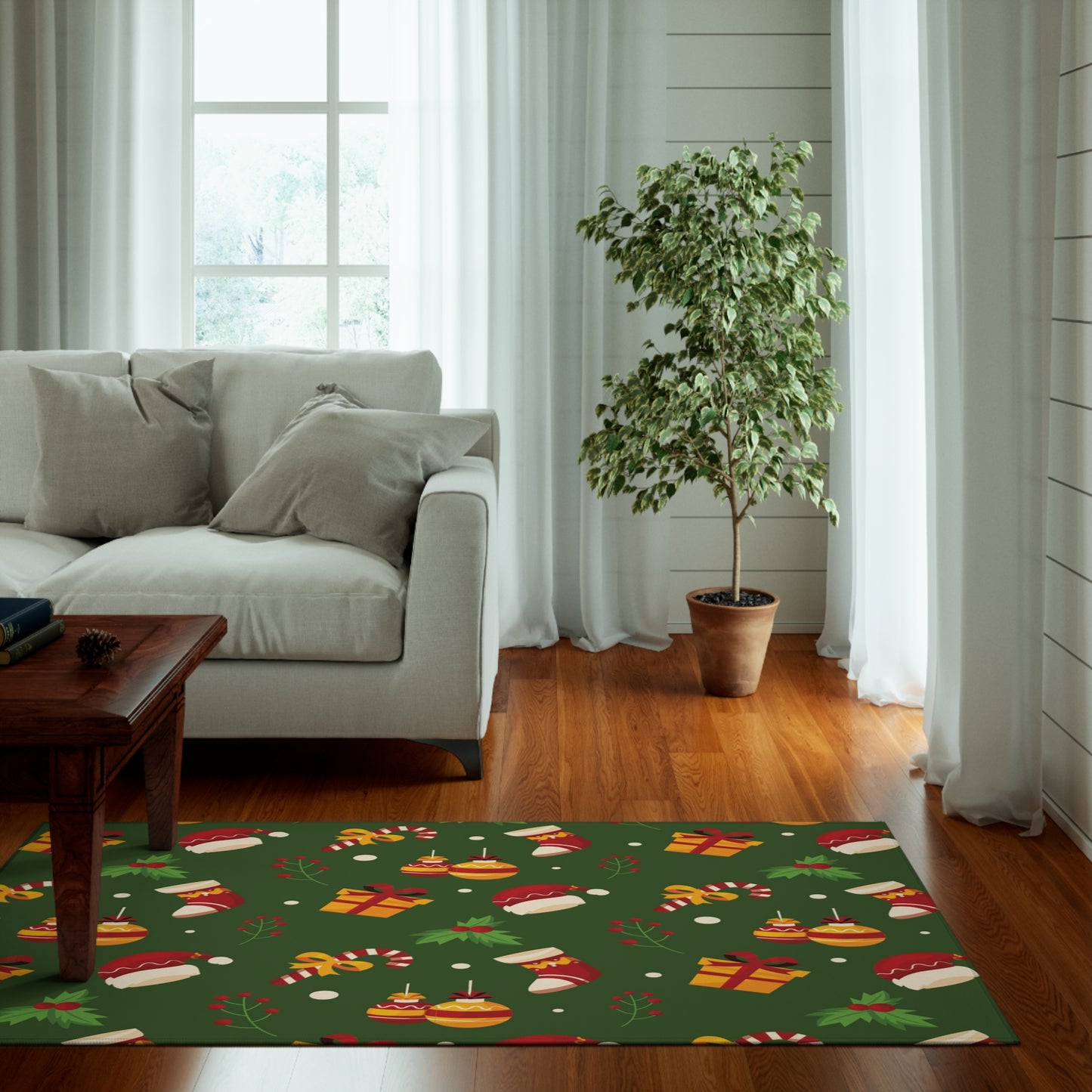 Christmas Dornier Rug, Green