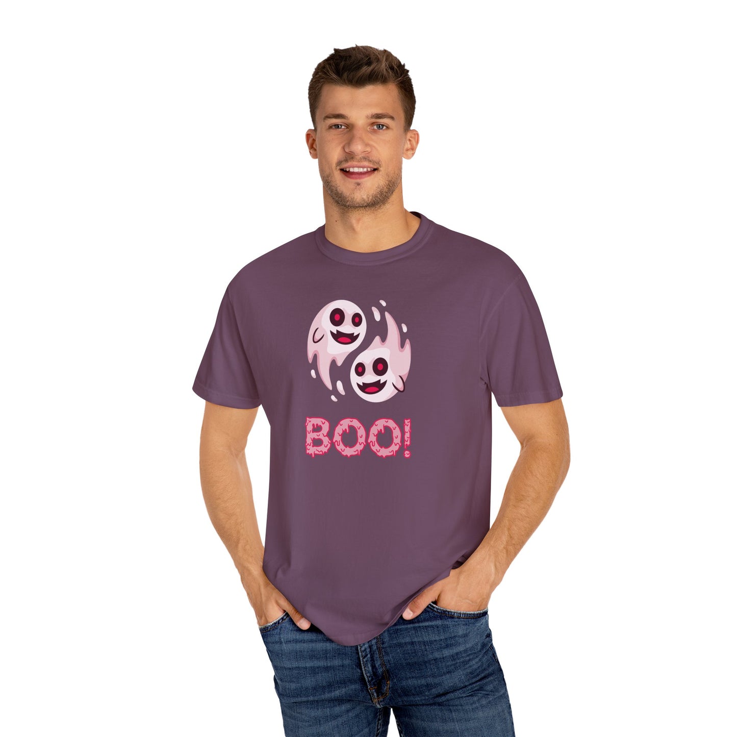BOO! Double Ghost Tee – Pink Eyed Fright Delight tshirt