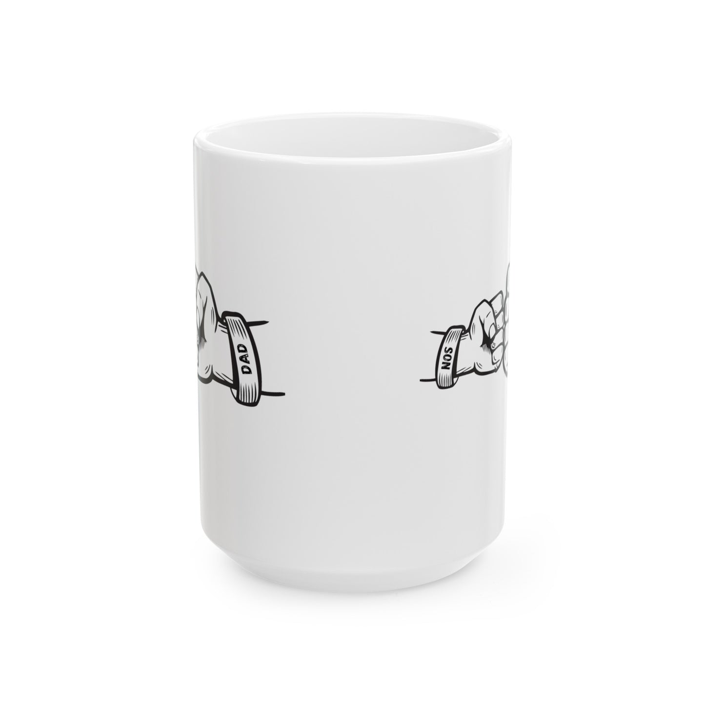 Dad with Child Fiest Ceramic Mug, (11oz, 15oz) for Father
