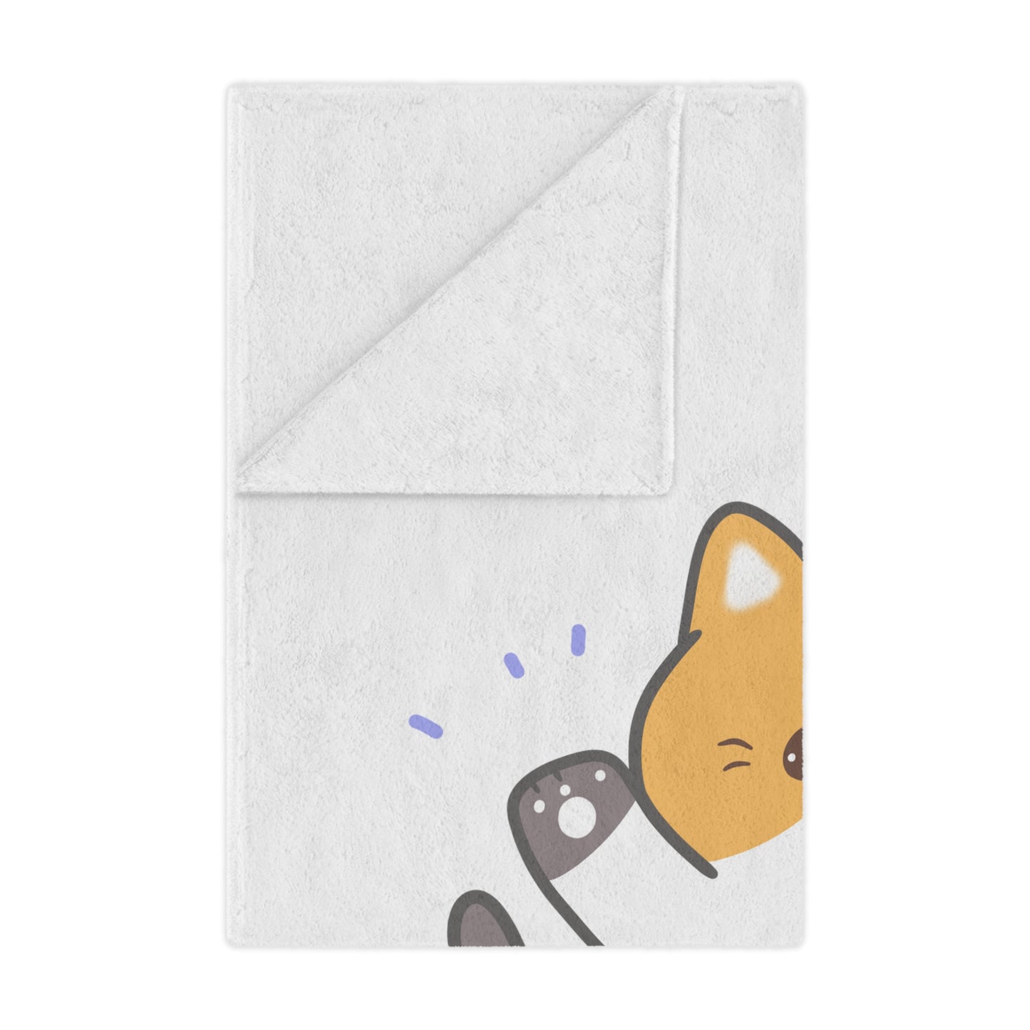 Happy Valentine Day Velveteen Minky Blanket