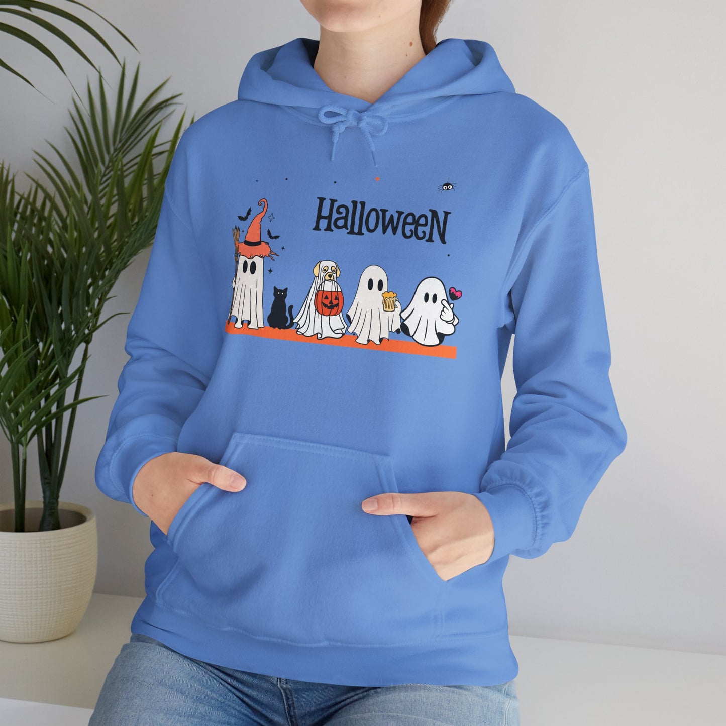 Costumed Cuties” Halloween Hoodie – Ghost Squad in Trick-or-Treat Mode