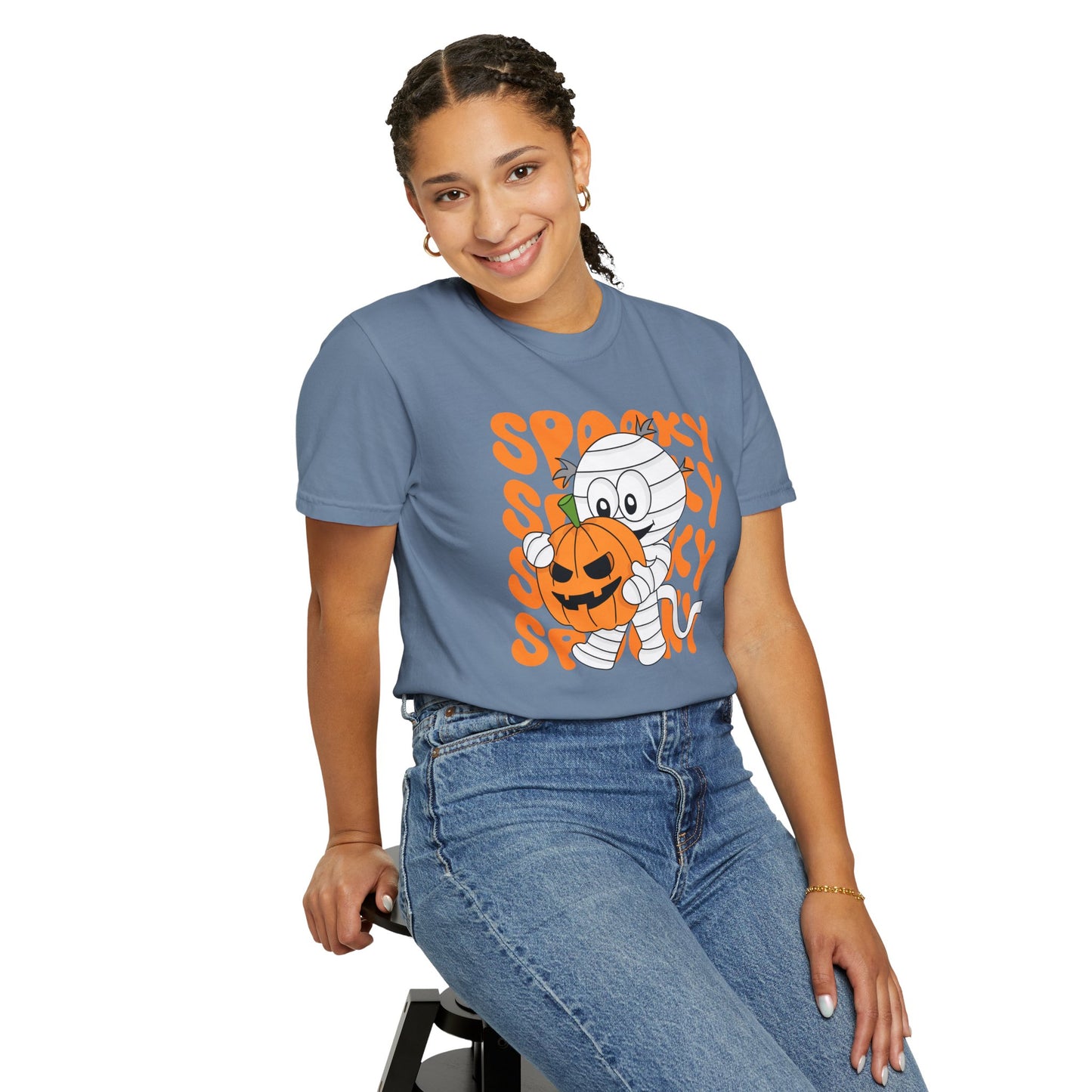 Wrapped & Ready Tee – Mummy Mischief with Pumpkin POP