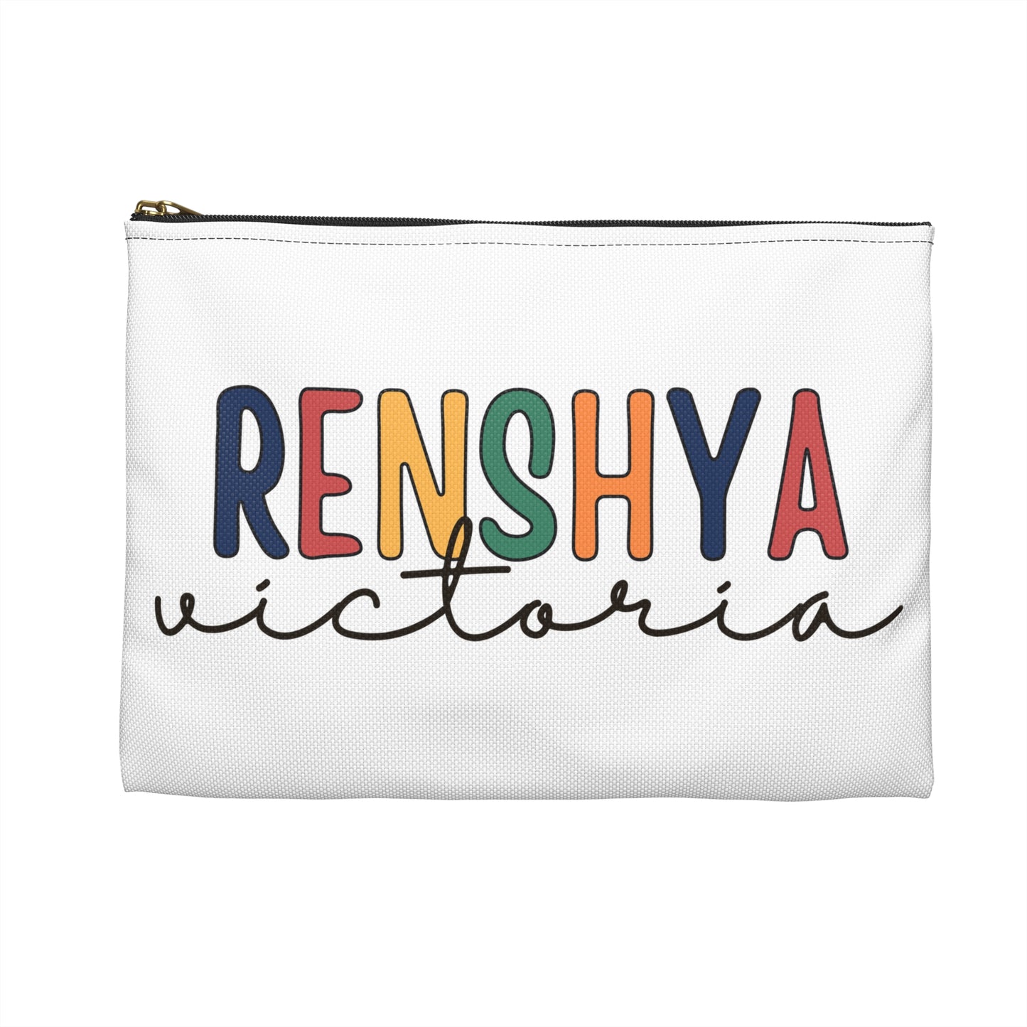 Birthday Gift for kids, Custom Name Pencil Case ,Canvas Birthday Pouch, Children & Preschool Accessories, Zipper Pouch