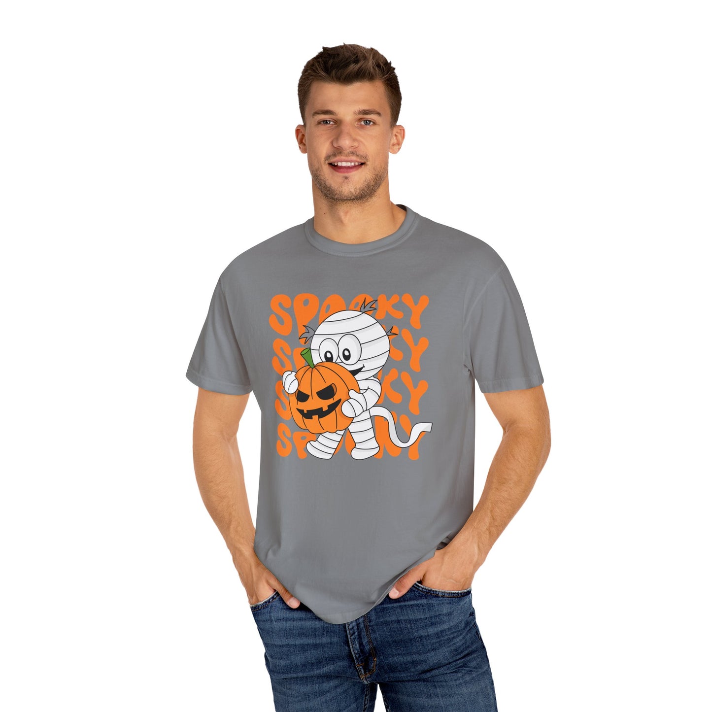 Wrapped & Ready Tee – Mummy Mischief with Pumpkin POP