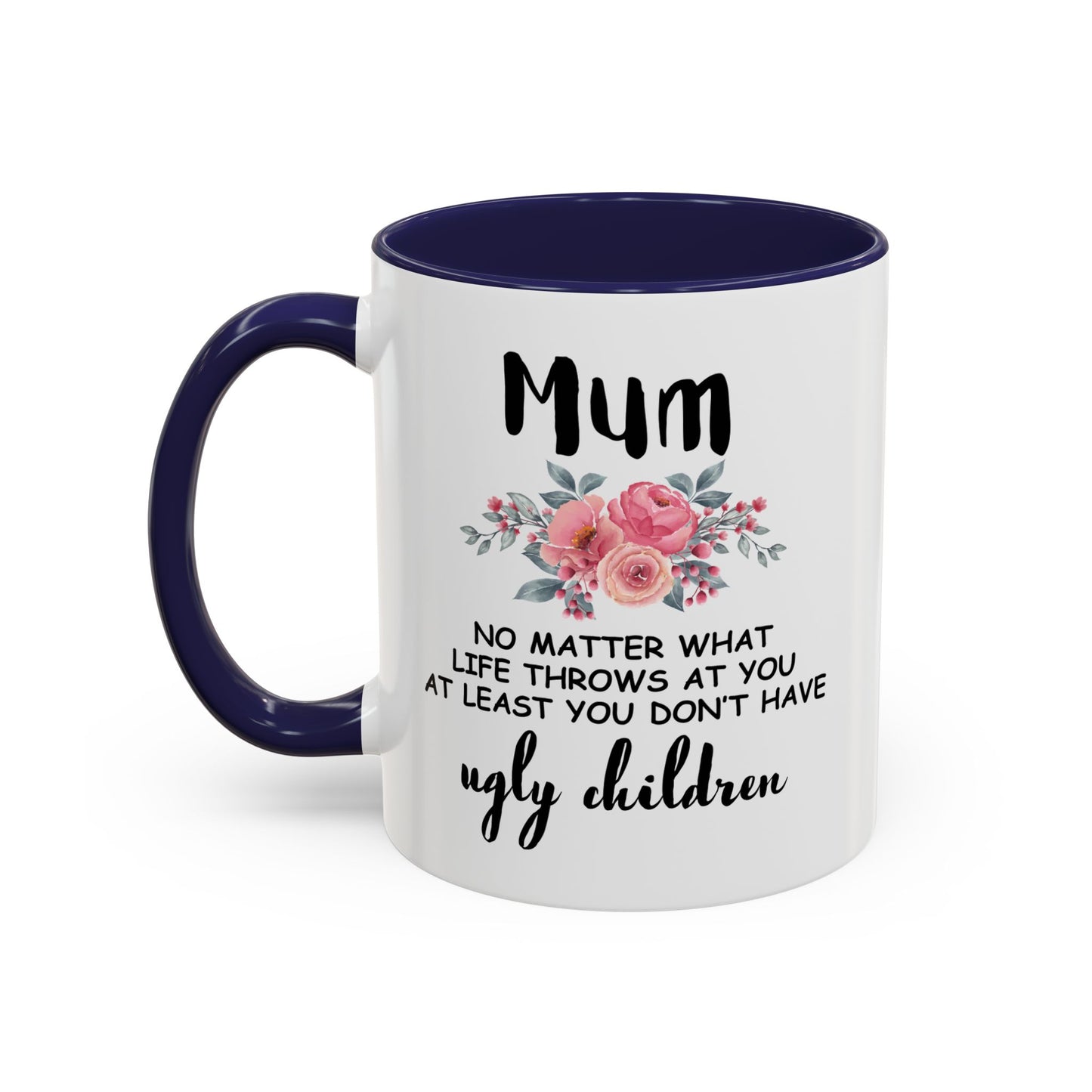 Mum Floral Ceramic Coffee Mug – Funny Maternal Pride Gift, 11oz
