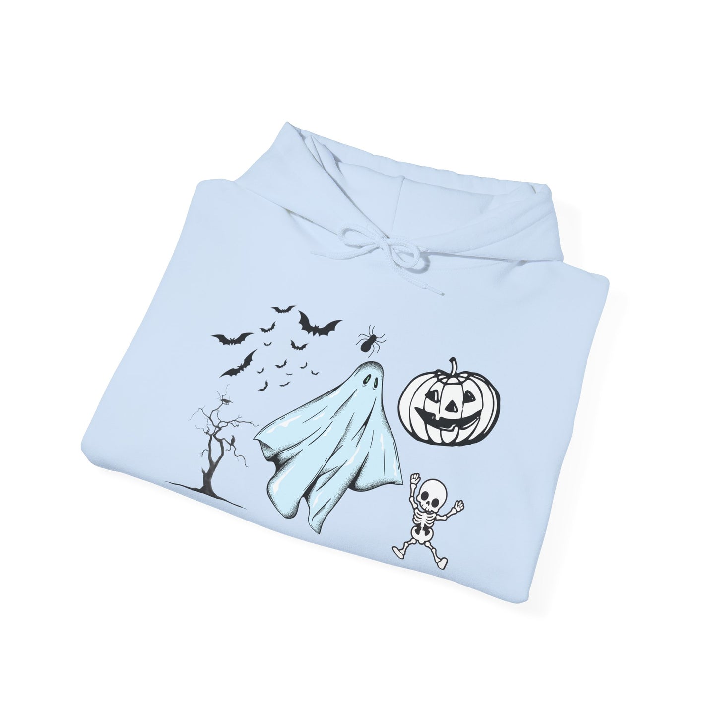 Cartoon Ghost Halloween Hoodie – Fun & Cozy Spooky Sweatshirt for Fall