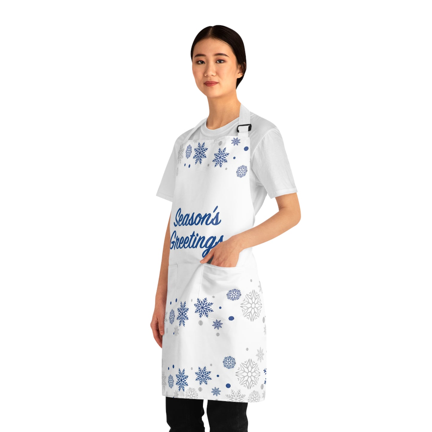 Season's Greetings Christmas Apron for Women and Men