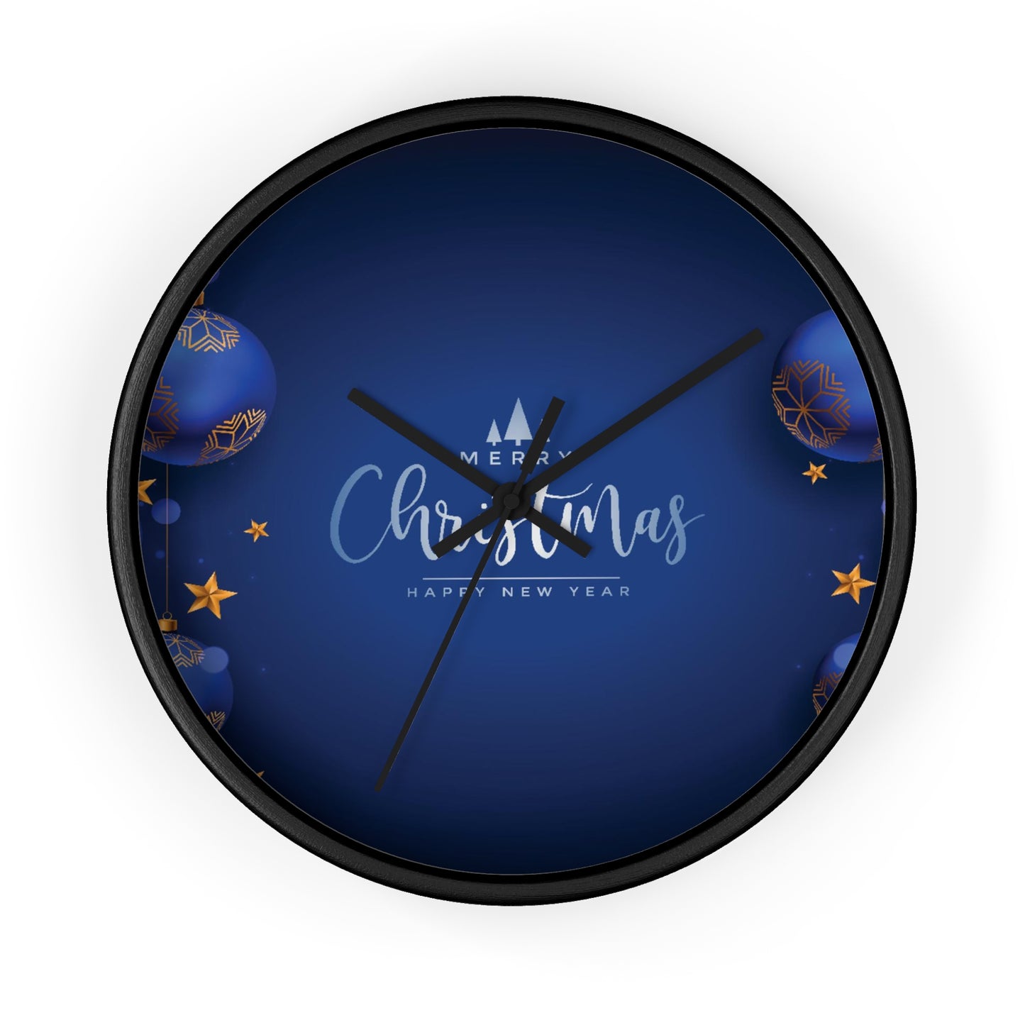 Dark Blue Wall Clock