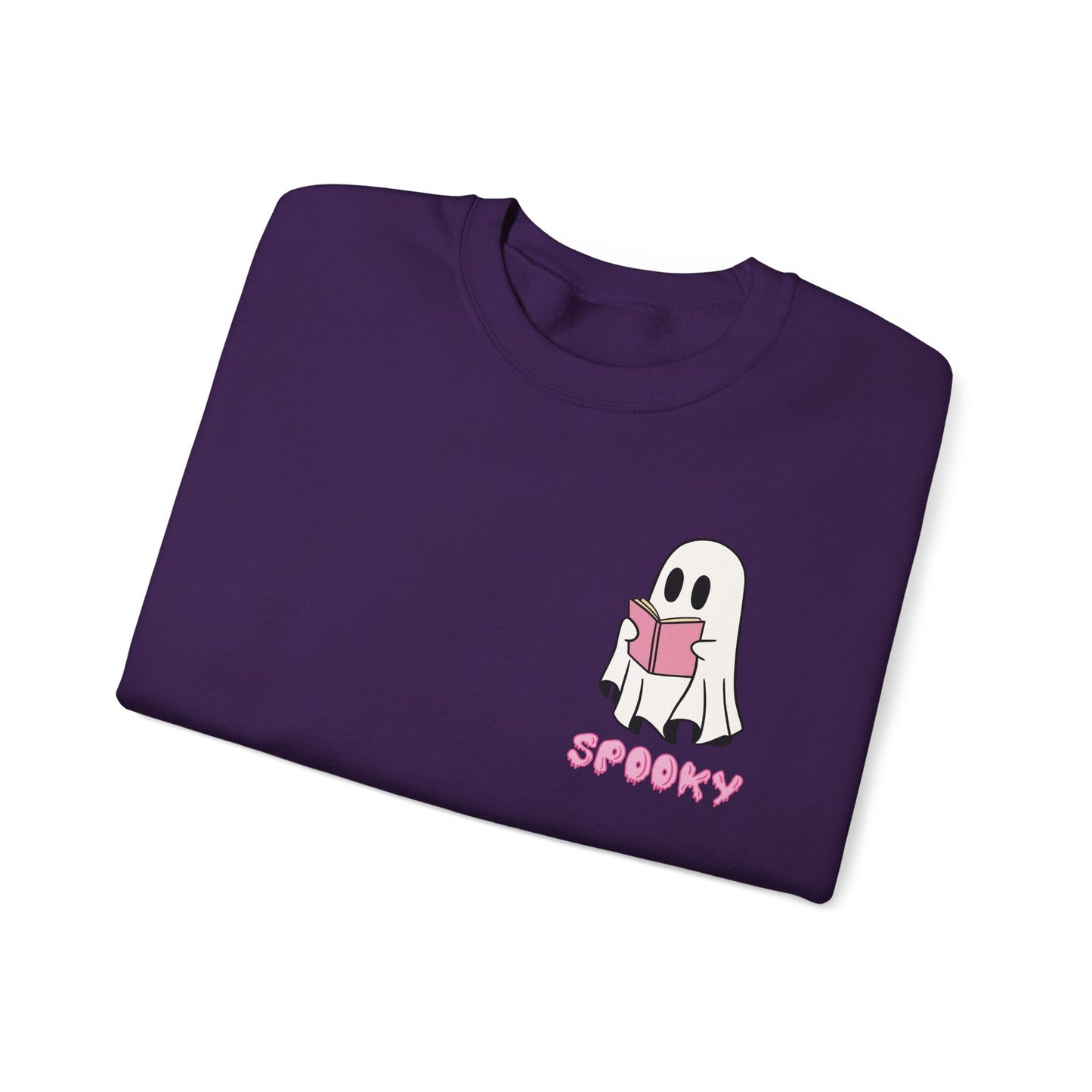 Spooky Bookworm Ghost Sweatshirt – Cozy Halloween Reads