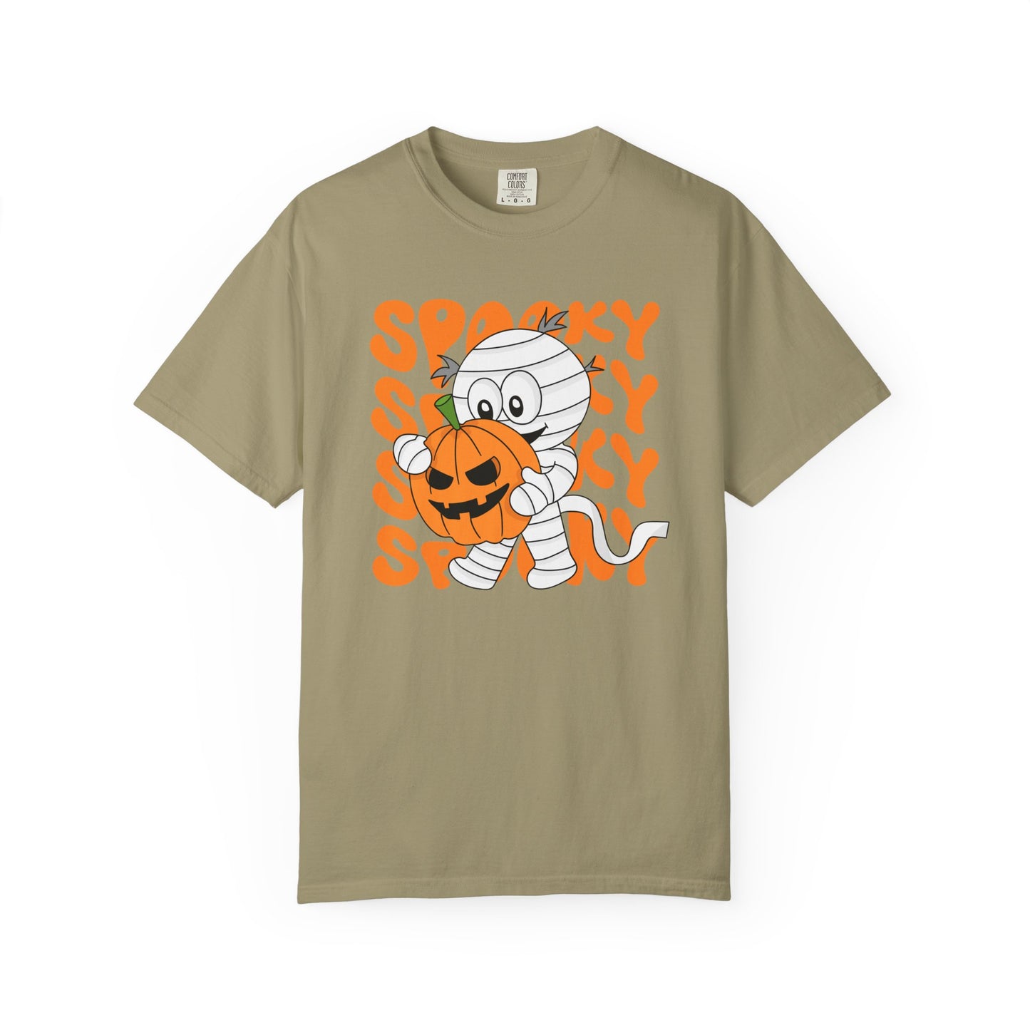 Wrapped & Ready Tee – Mummy Mischief with Pumpkin POP