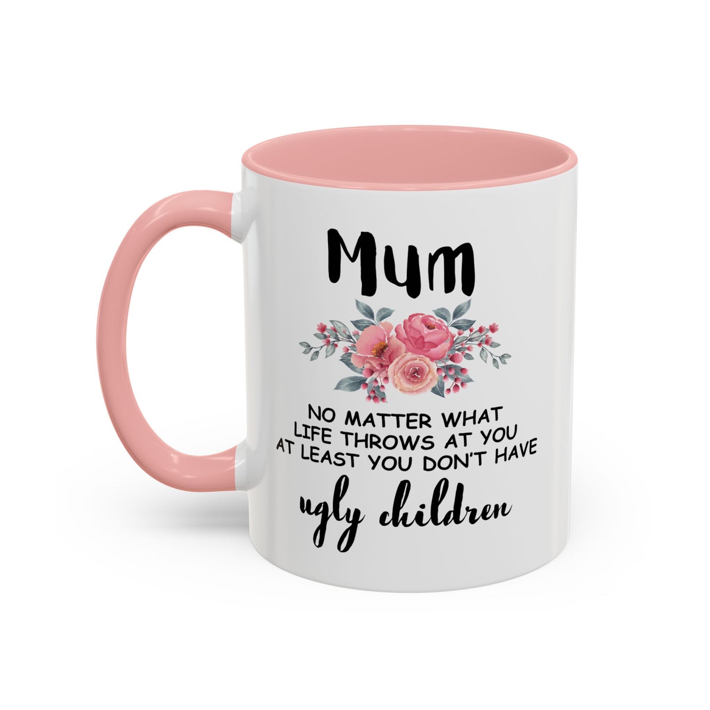 Mum Floral Ceramic Coffee Mug – Funny Maternal Pride Gift, 11oz
