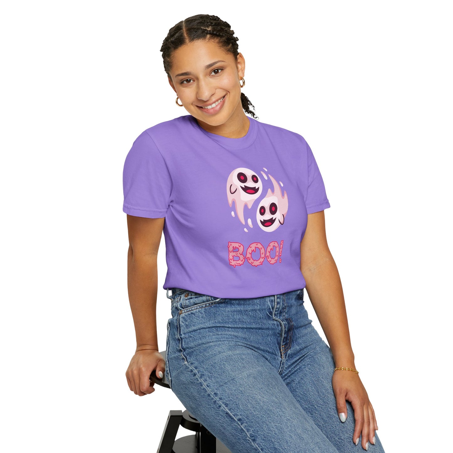 BOO! Double Ghost Tee – Pink Eyed Fright Delight tshirt