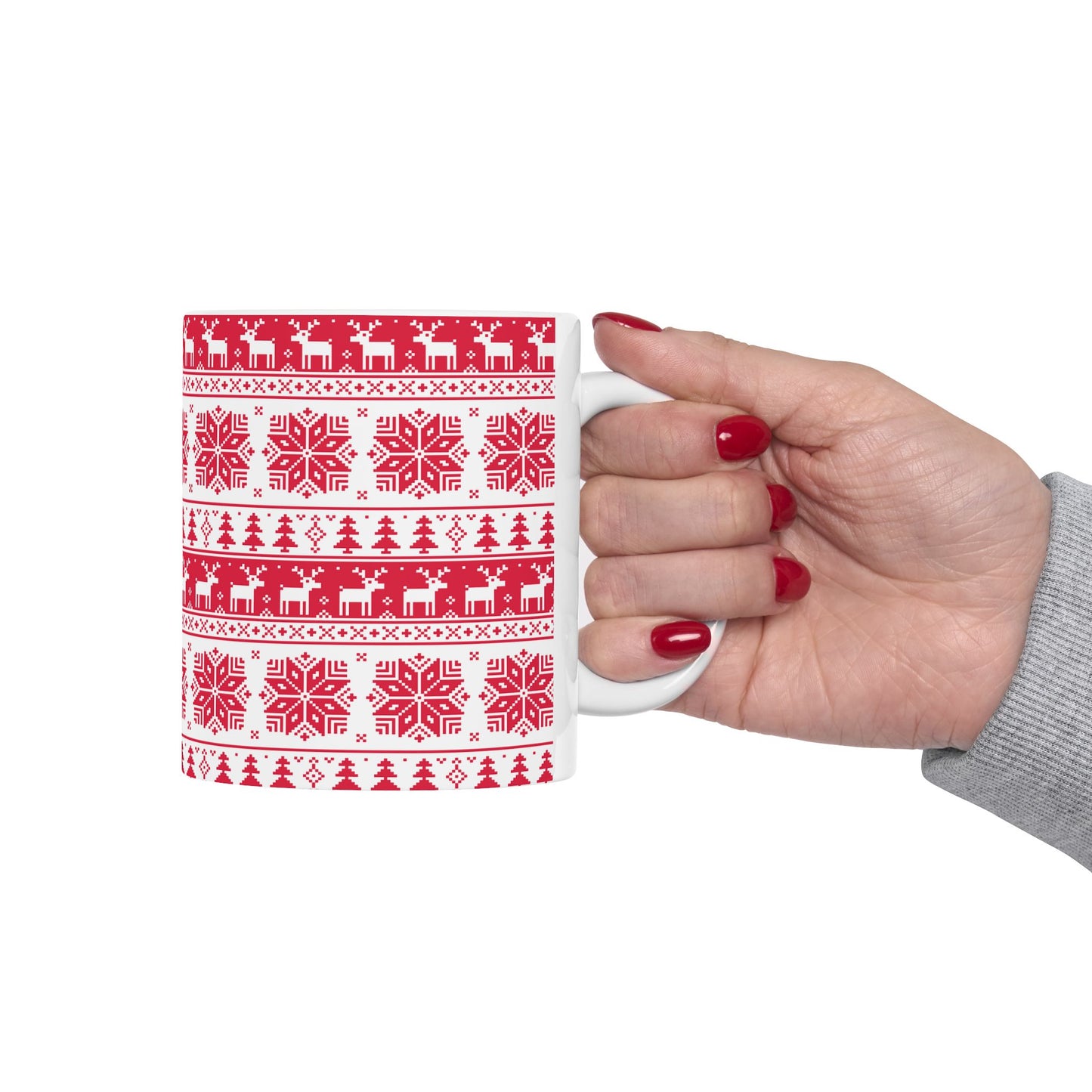 Christmas Ceramic Mug 11oz – Festive Holiday Coffee Cup