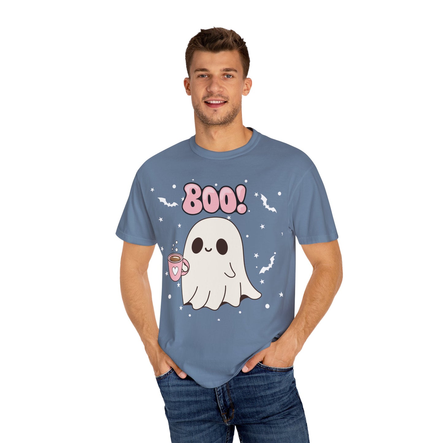 BOO Ghost Tee - Unisex Garment-Dyed T-shirt