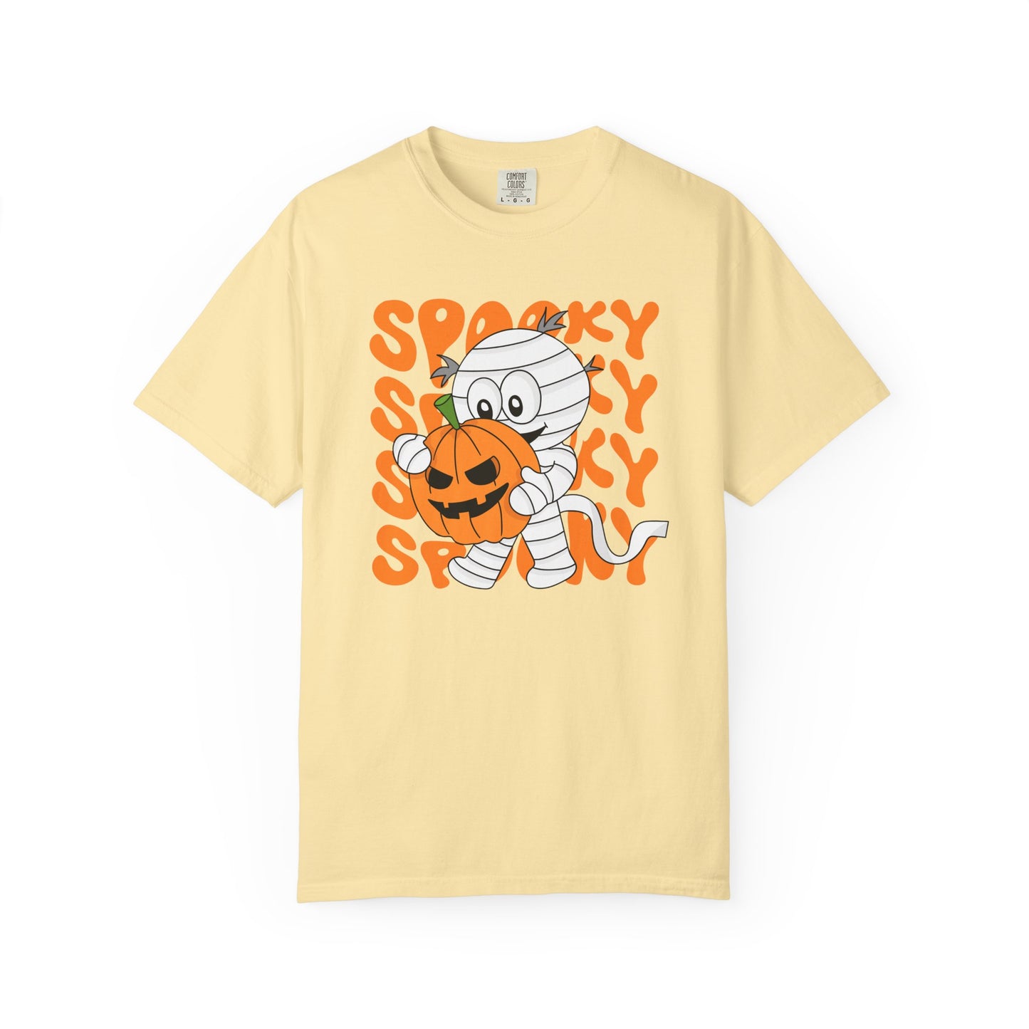 Wrapped & Ready Tee – Mummy Mischief with Pumpkin POP