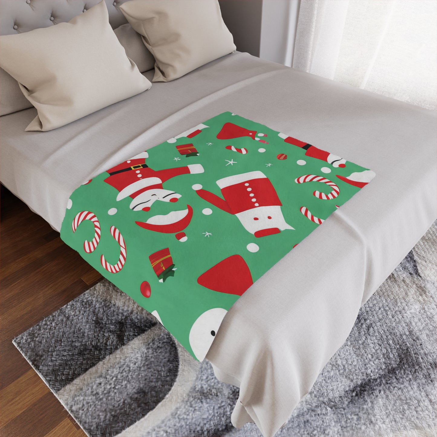 Ultra-Soft Christmas Micro-Fleece Minky Blanket – Cozy Holiday Throw