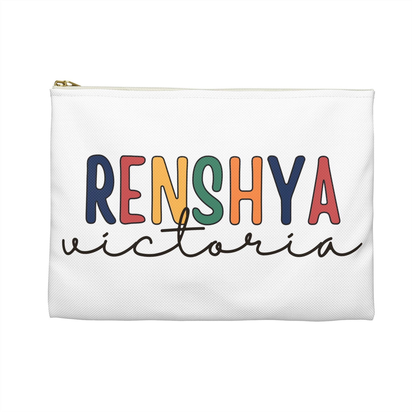 Birthday Gift for kids, Custom Name Pencil Case ,Canvas Birthday Pouch, Children & Preschool Accessories, Zipper Pouch