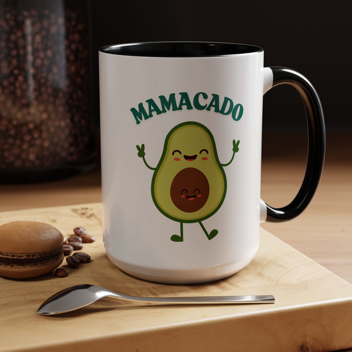 Mamacado Funny Avocado Mug – Cute New Mom Gift, Baby Announcement, Mother's Day Present, New Mama Reveal Cup