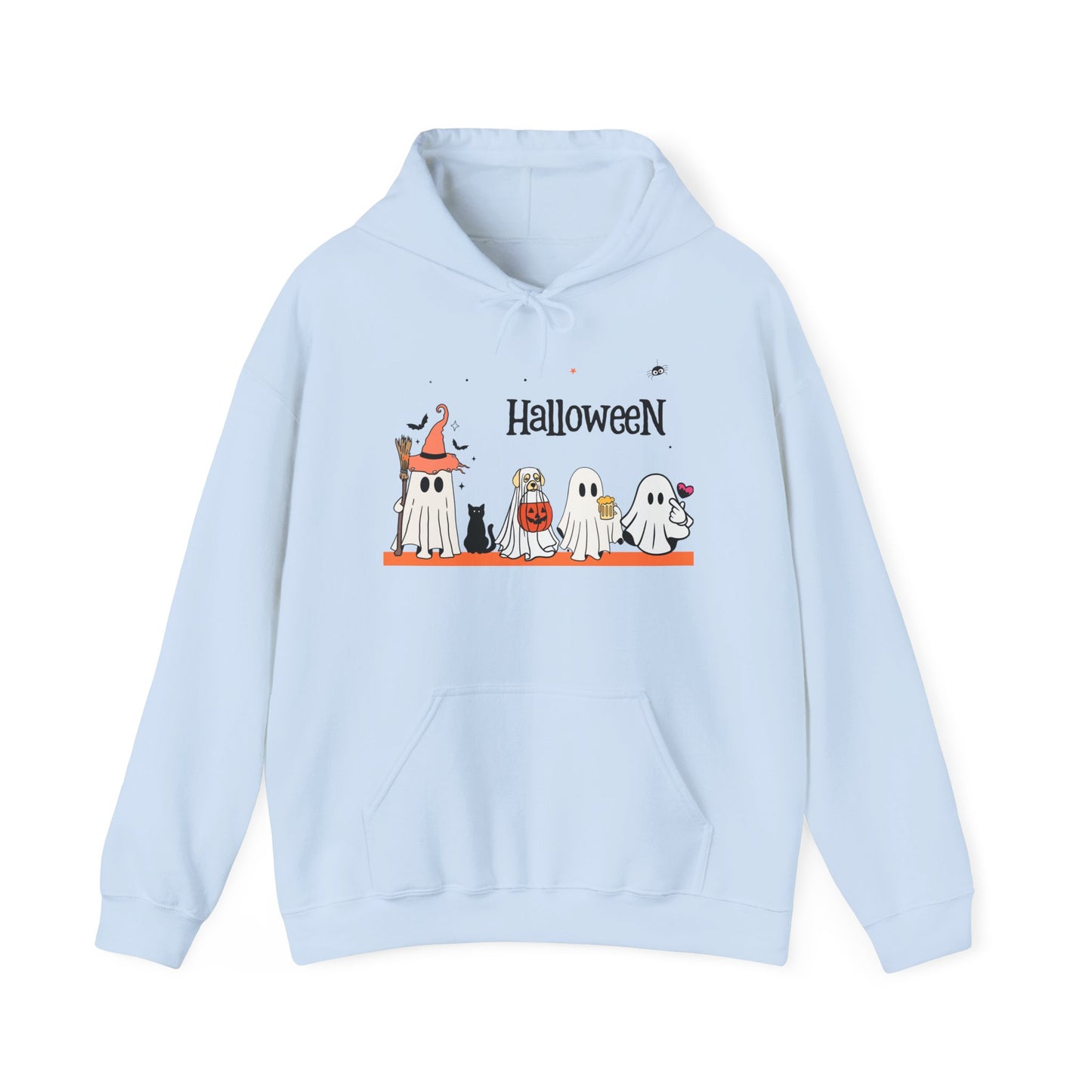 Costumed Cuties” Halloween Hoodie – Ghost Squad in Trick-or-Treat Mode