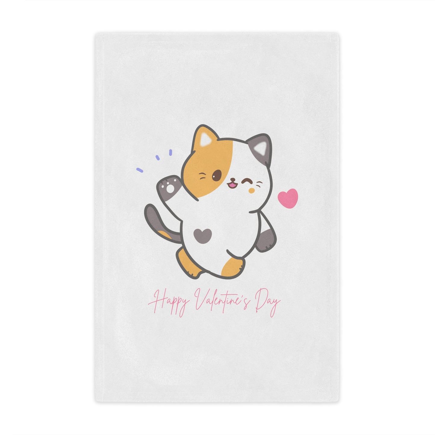 Happy Valentine Day Minky Blanket for Valentine