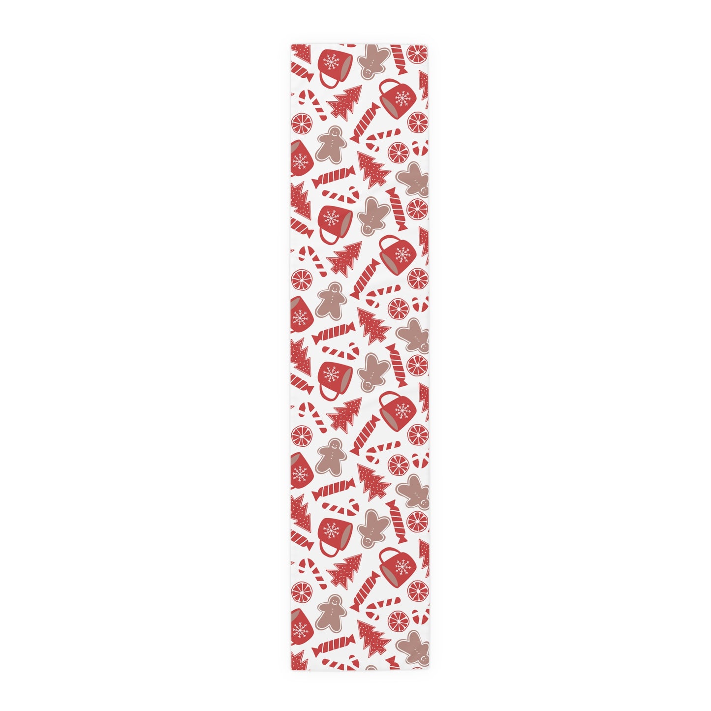 Pumpkin & Skull Table Runner – Festive Orange & Gray Halloween Decor