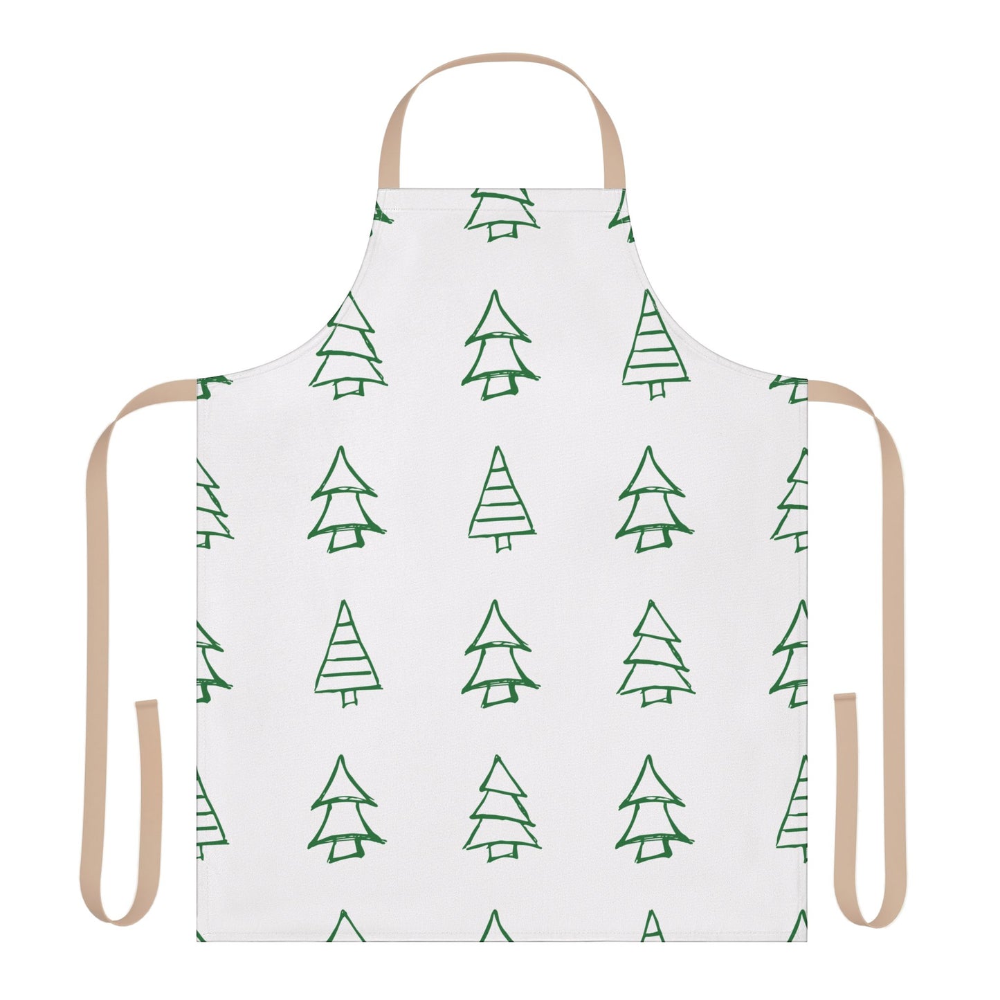 Festive Christmas Tree Apron – Perfect Gift for Holiday Baking