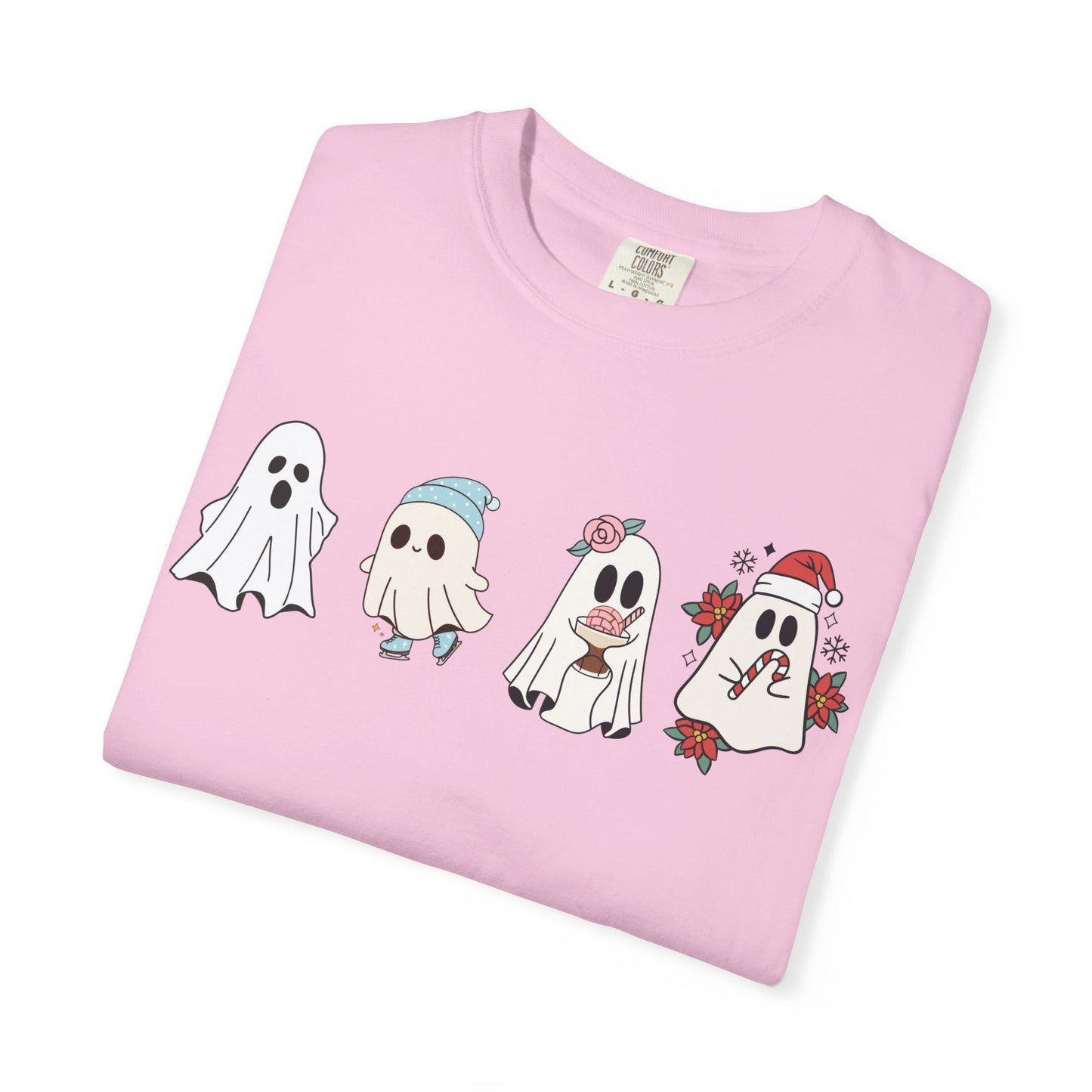 Halloween Ghost Comfort Colors Shirt, Spooky Season Tee, Halloween Cute Women Outfit, Halloween Gift, Halloween Ghost Tshirt