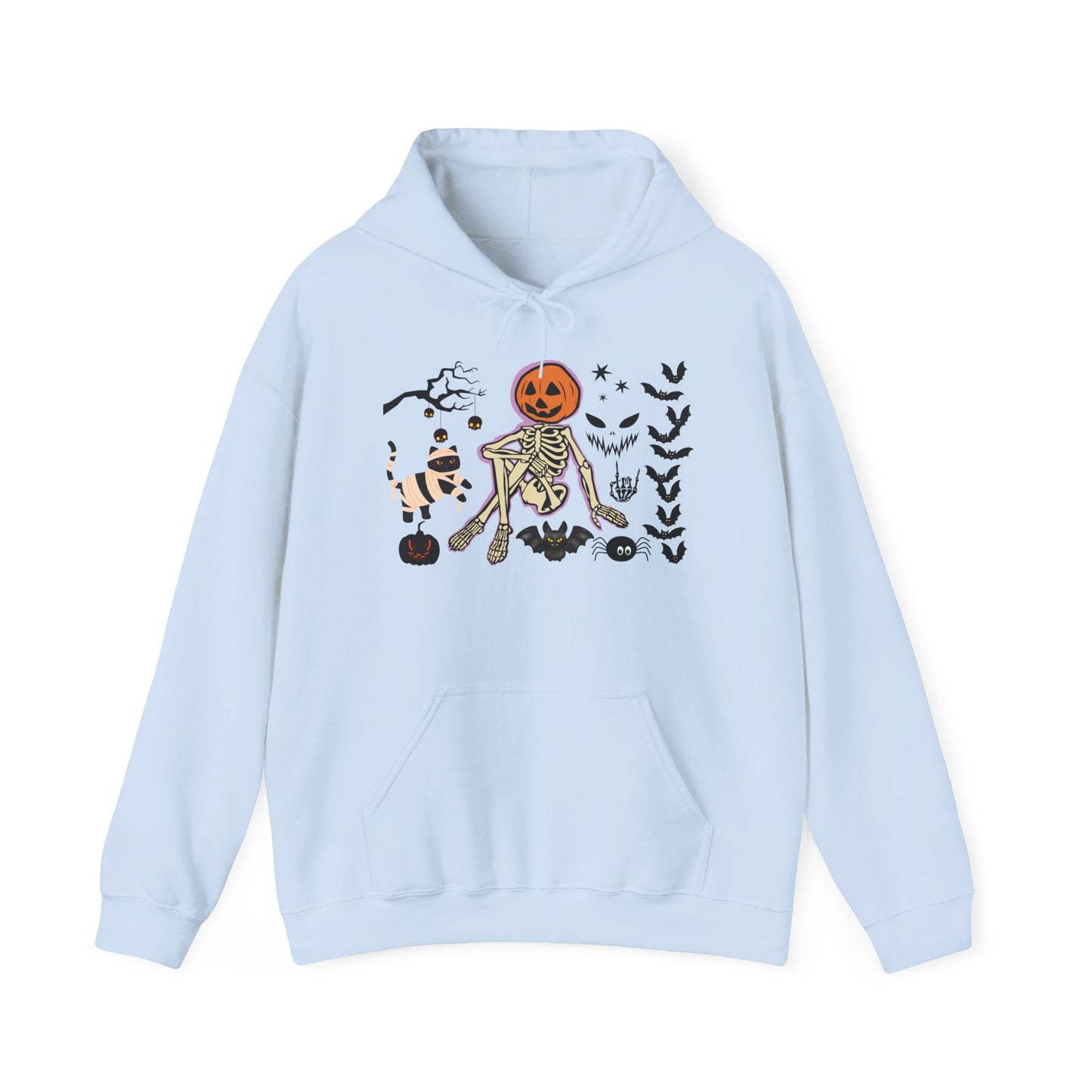 Pumpkin Skeleton Halloween Hoodie – Cute & Creepy Fall Sweatshirt