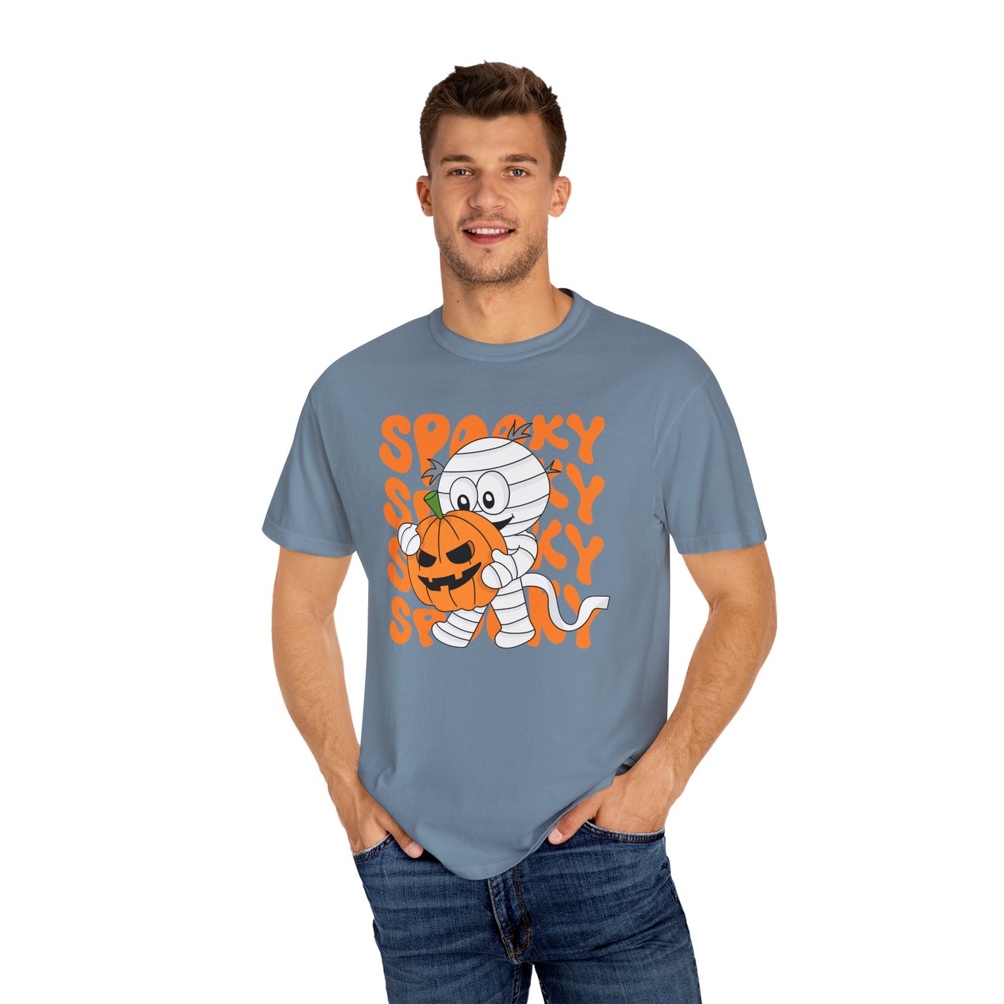Wrapped & Ready Tee – Mummy Mischief with Pumpkin POP