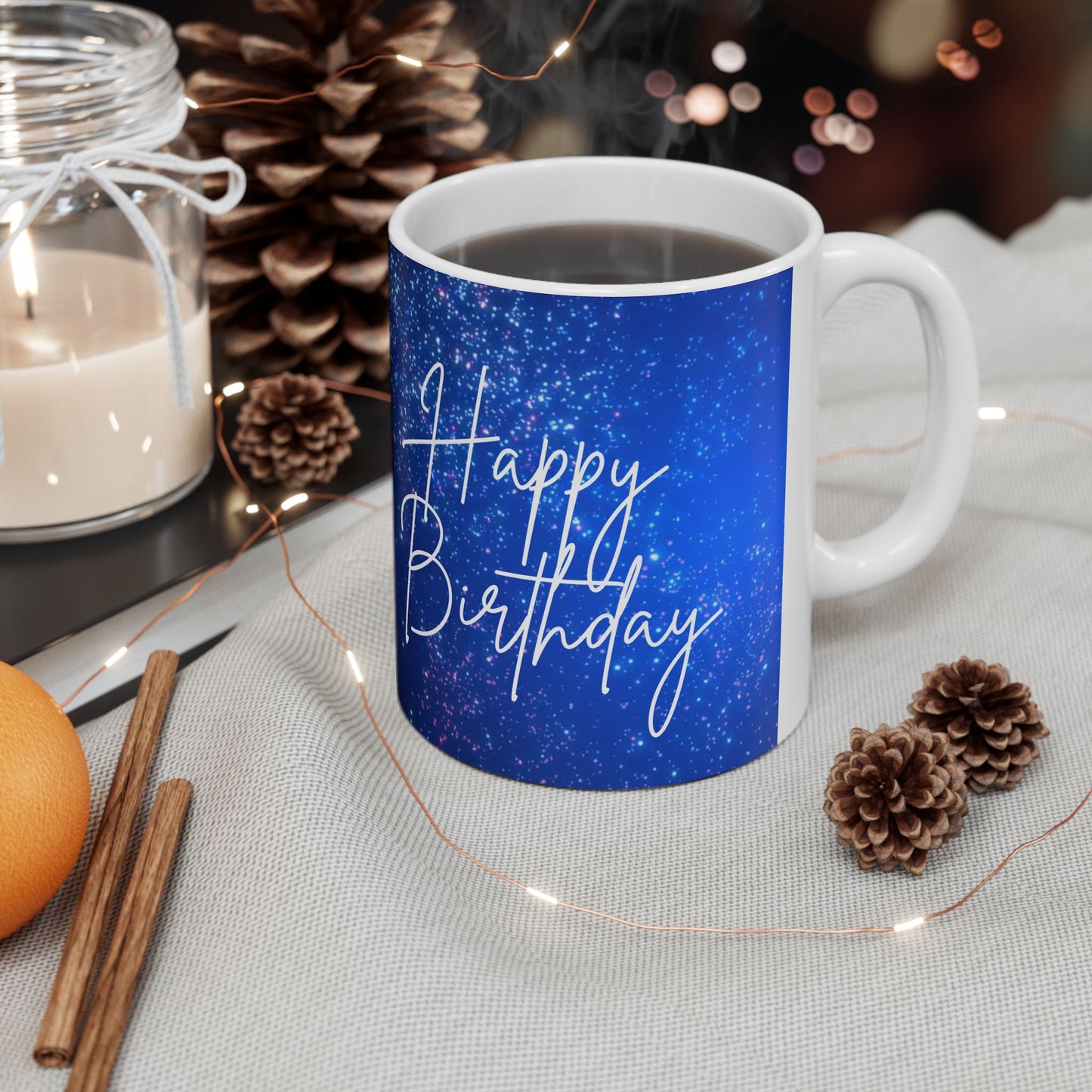 11oz, Happy Birthday Printed Ceramic Coffee mugs, Birthday Gift