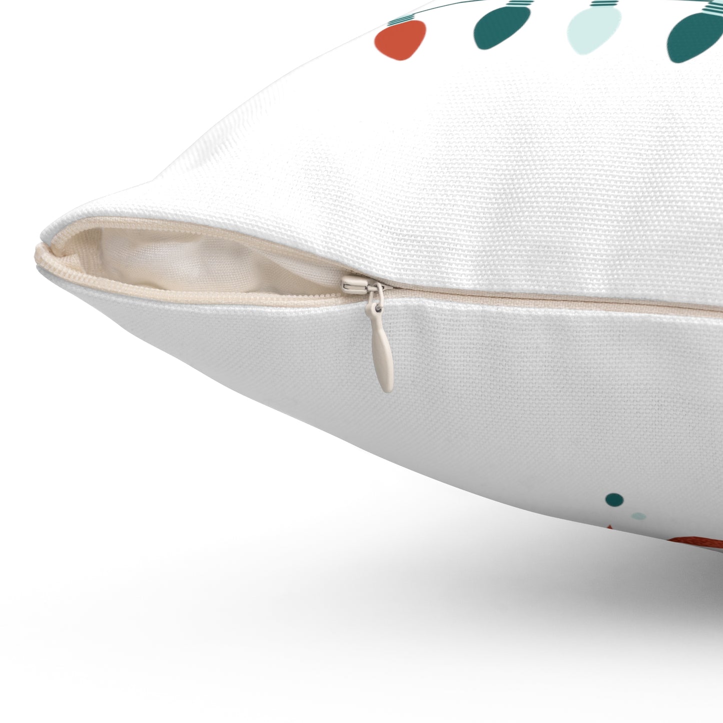 To Be Jolly Printed Spun Polyester Sqaure Pillow Case