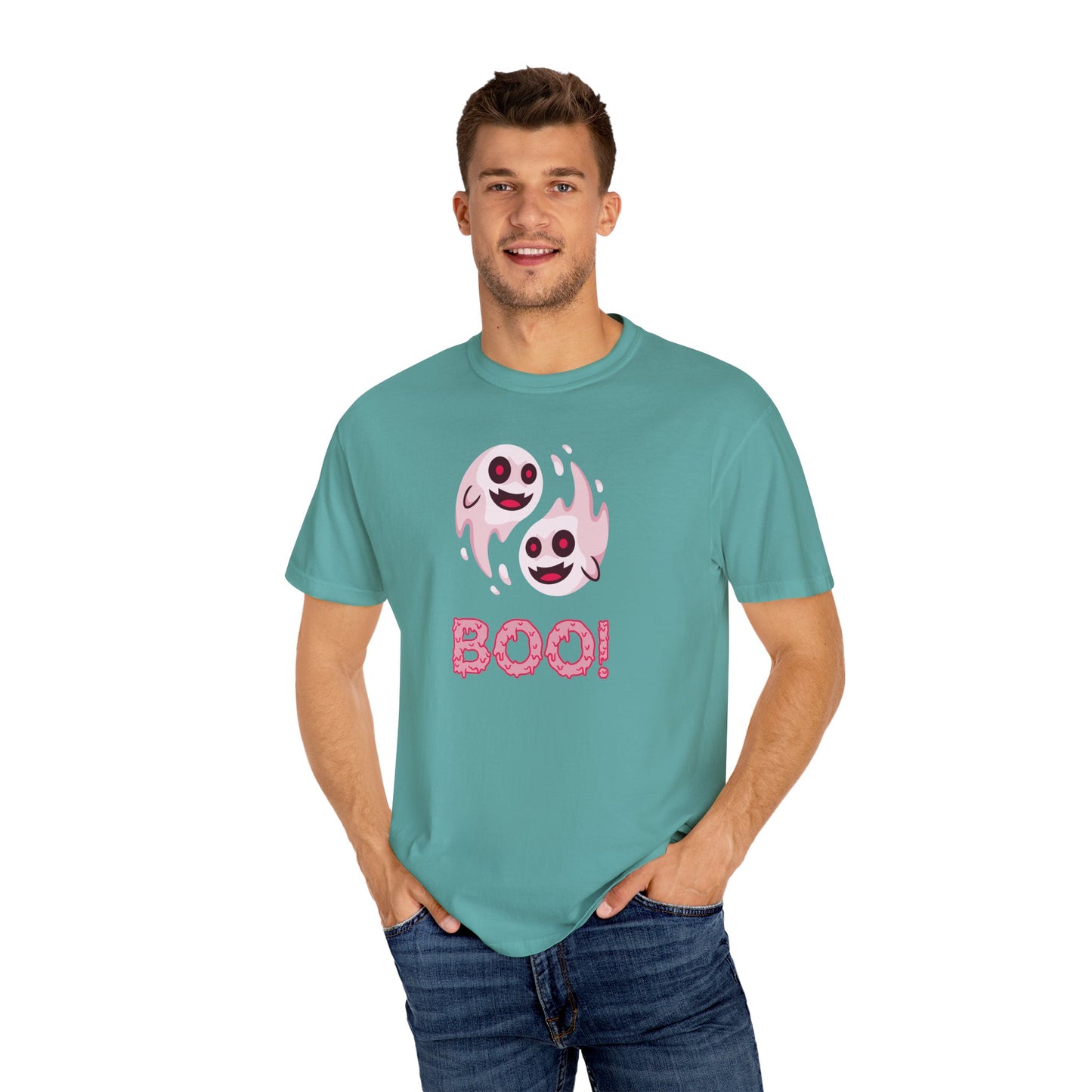 BOO! Double Ghost Tee – Pink Eyed Fright Delight tshirt