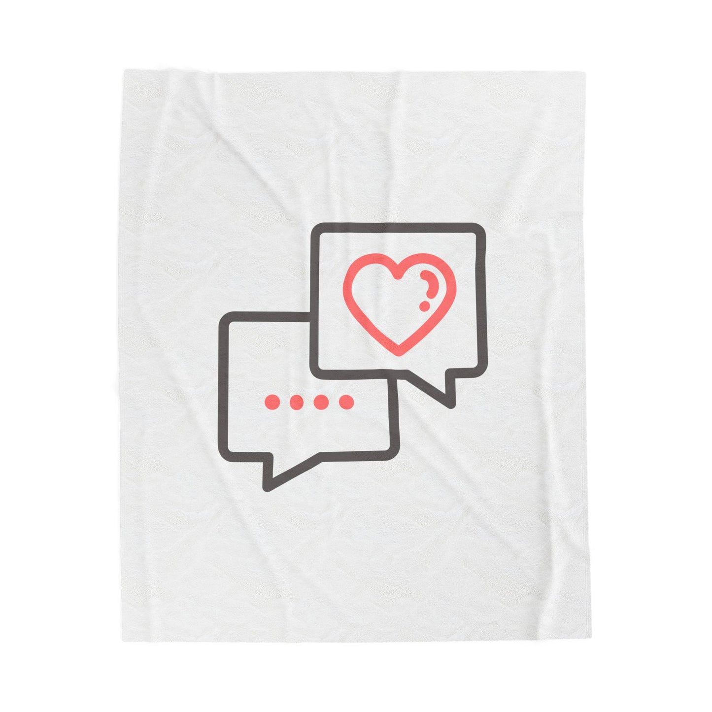 Valentine Printed Velveteen Plush Blanket