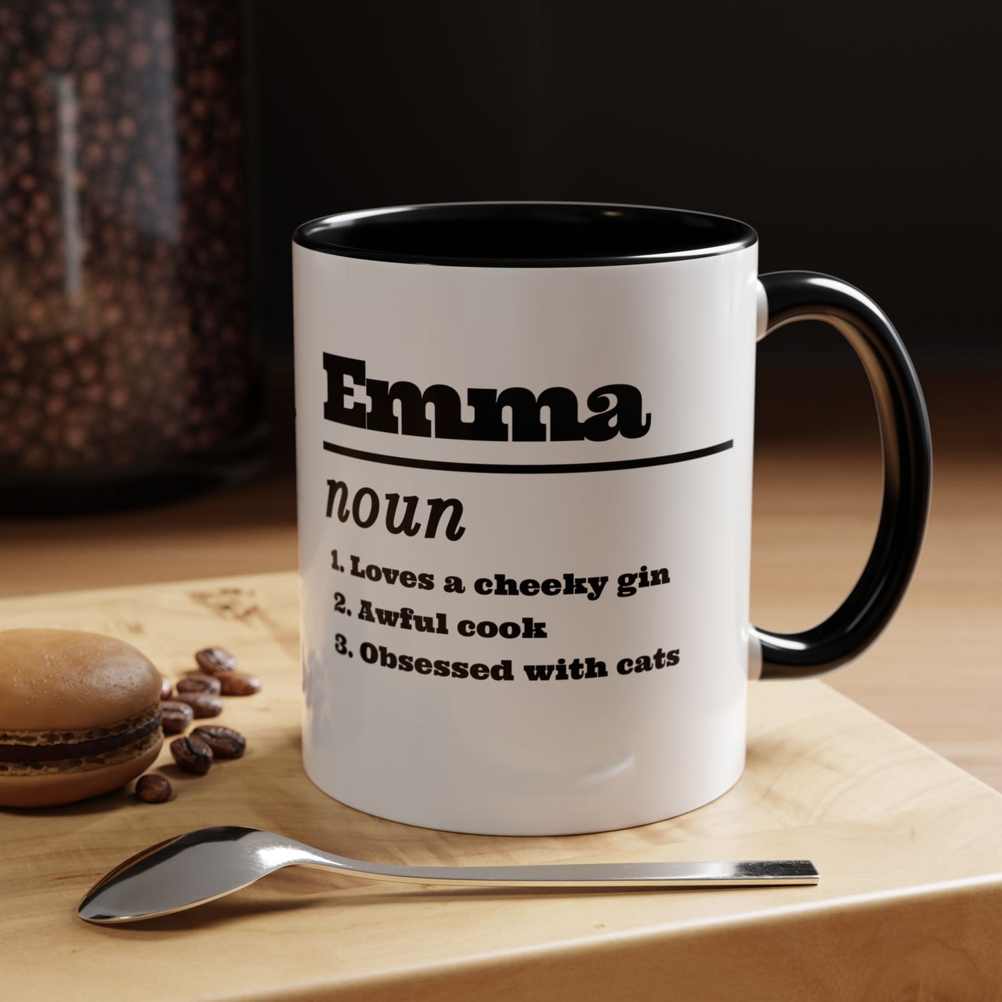 Custom Name with Quotes Birthday Accent Coffee Mug, 11oz