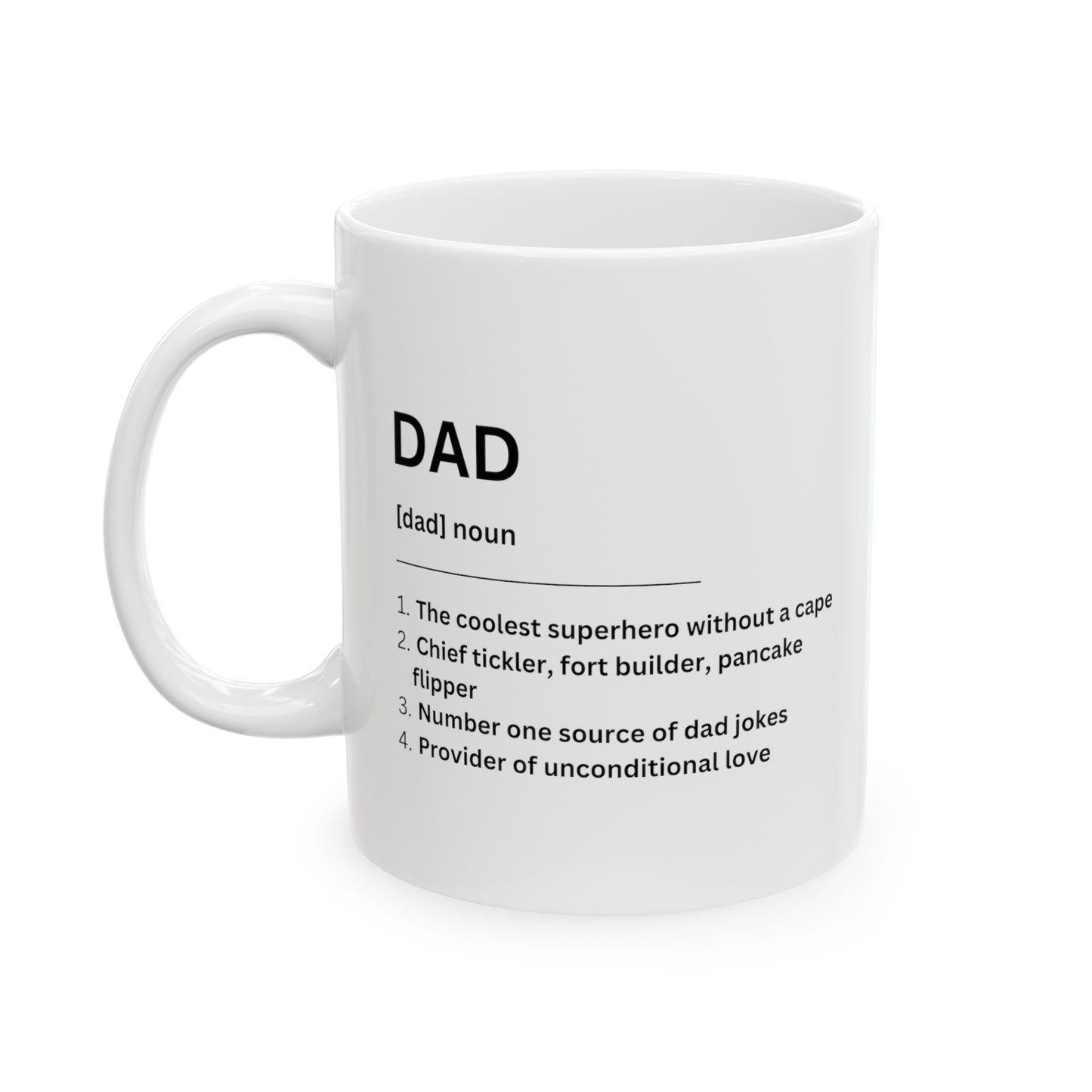 Dad Definition Ceramic Mug (11oz, 15oz) for Father