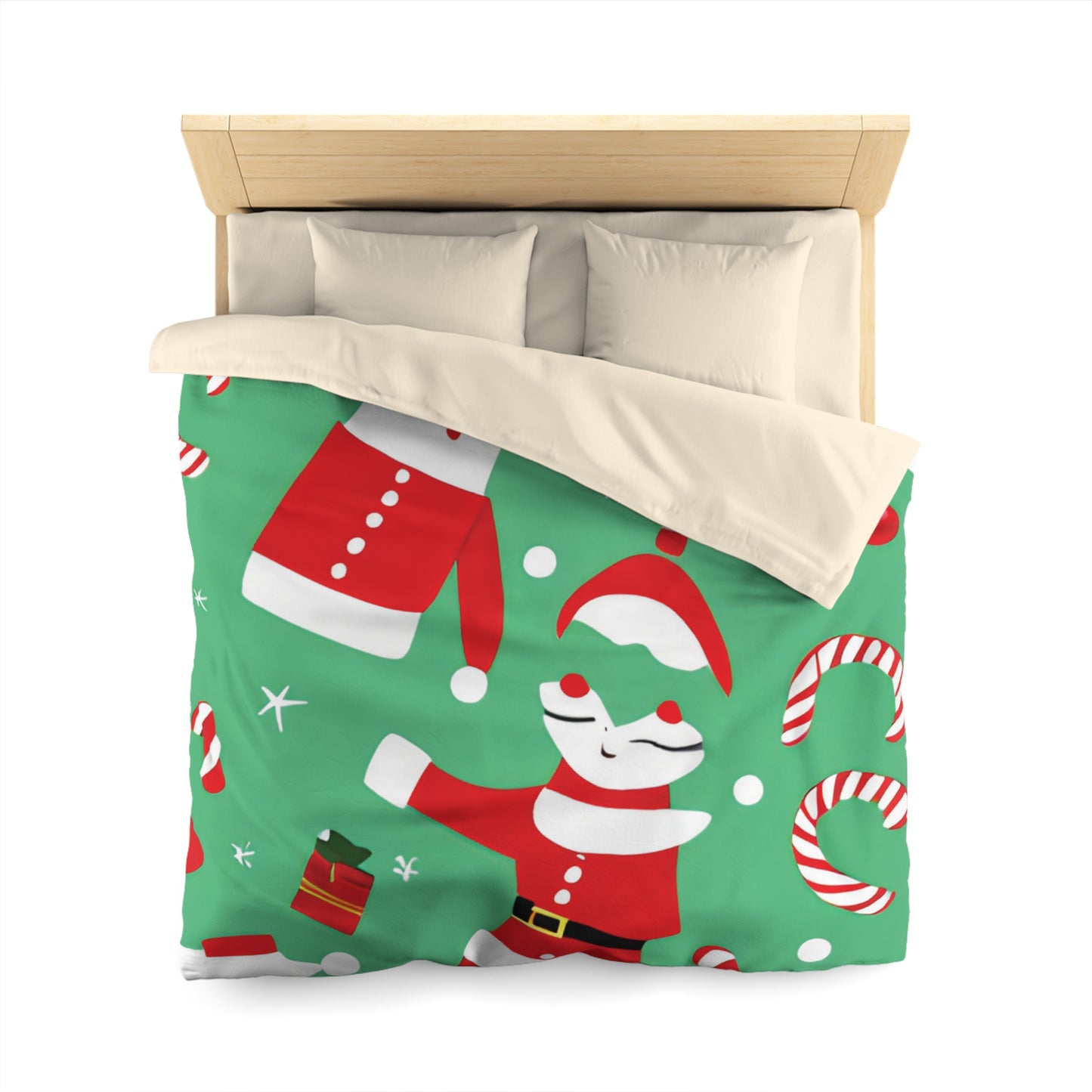 Christmas Microfiber Duvet Cover – Soft & Lightweight Holiday Bedding