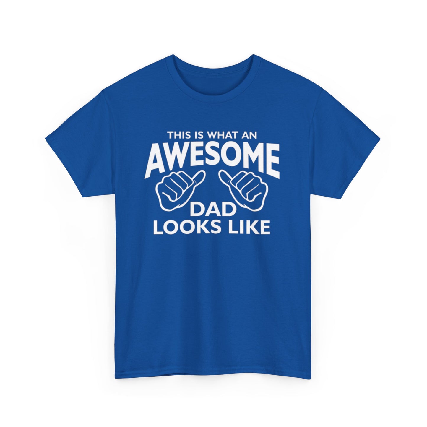 "Awesome Dad” – Father’s Day Gift, Unisex Heavy Cotton Tee