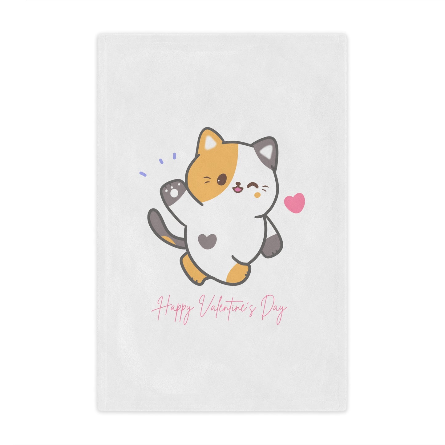 Happy Valentine Day Minky Blanket for Valentine