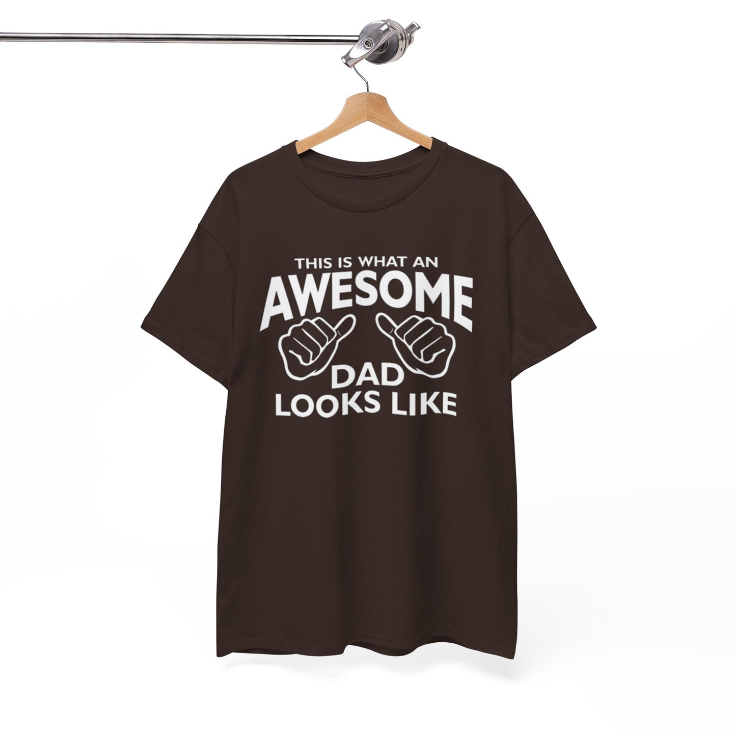 "Awesome Dad” – Father’s Day Gift, Unisex Heavy Cotton Tee