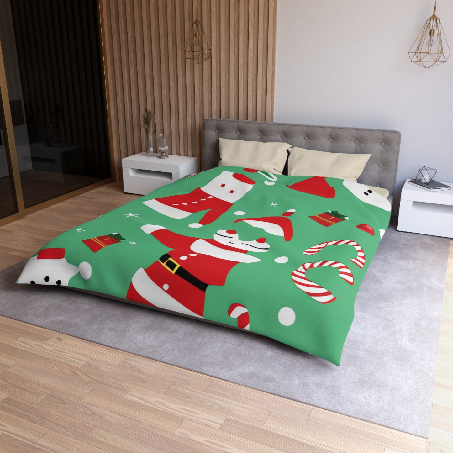 Christmas Microfiber Duvet Cover – Soft & Lightweight Holiday Bedding