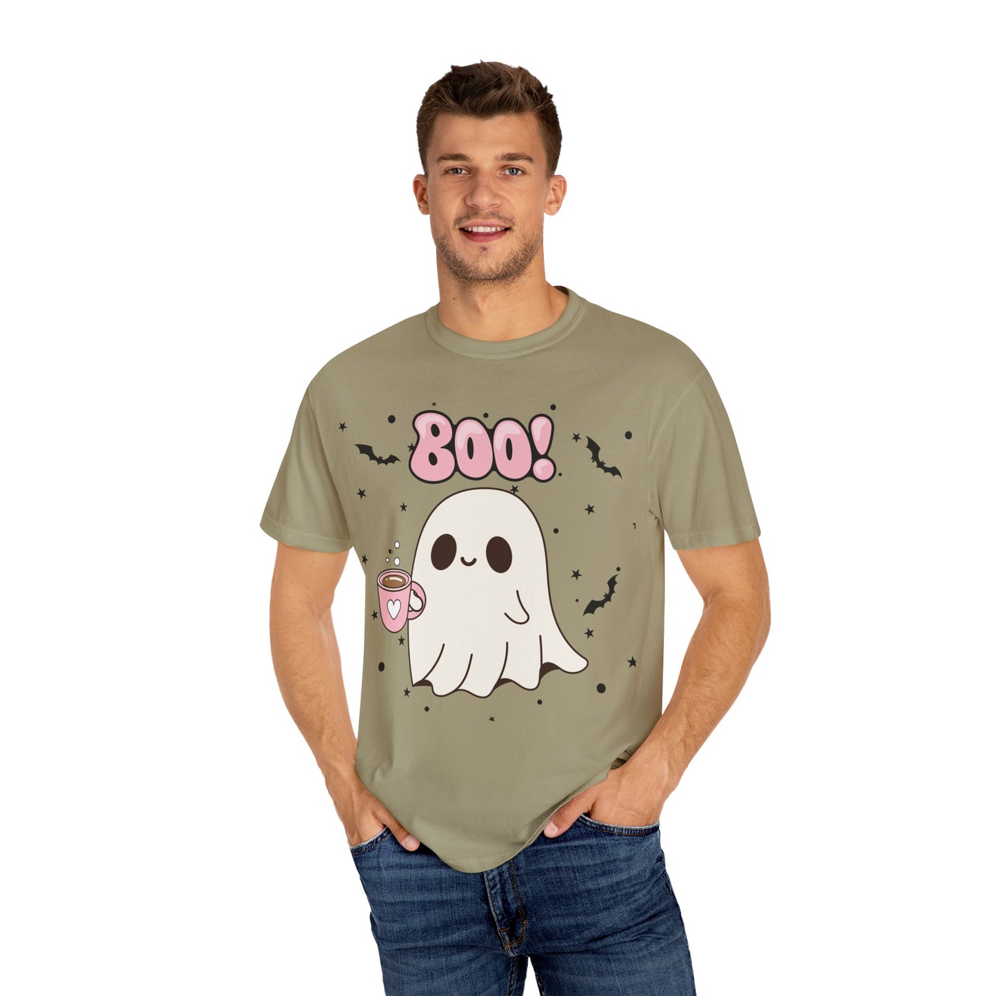 BOO Ghost Tee - Unisex Garment-Dyed T-shirt