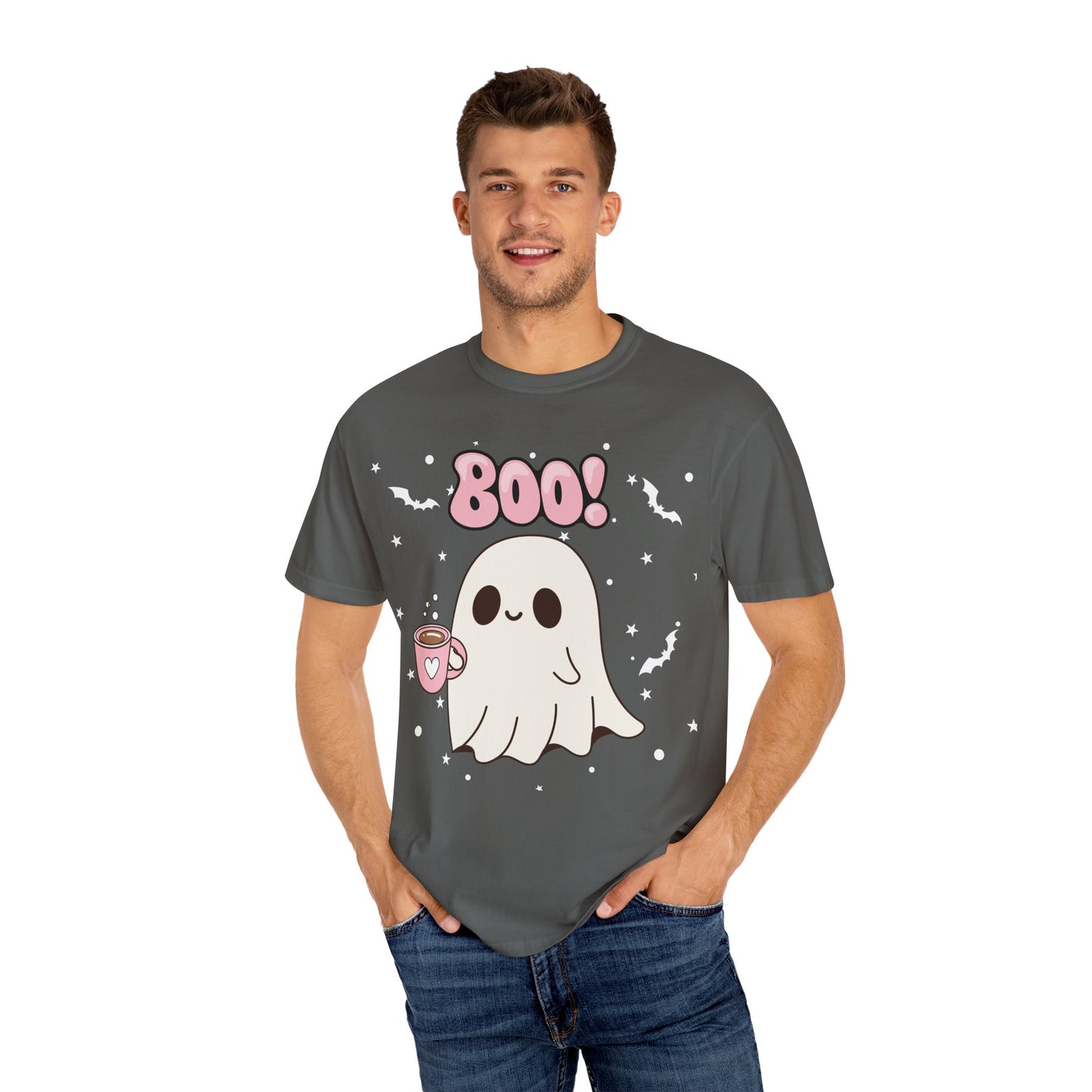 BOO Ghost Tee - Unisex Garment-Dyed T-shirt