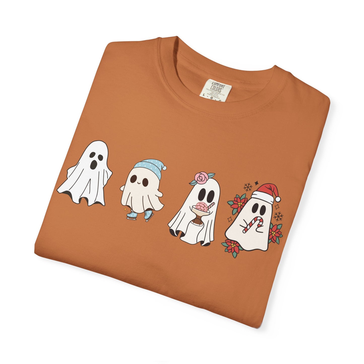 Halloween Ghost Comfort Colors Shirt, Spooky Season Tee, Halloween Cute Women Outfit, Halloween Gift, Halloween Ghost Tshirt