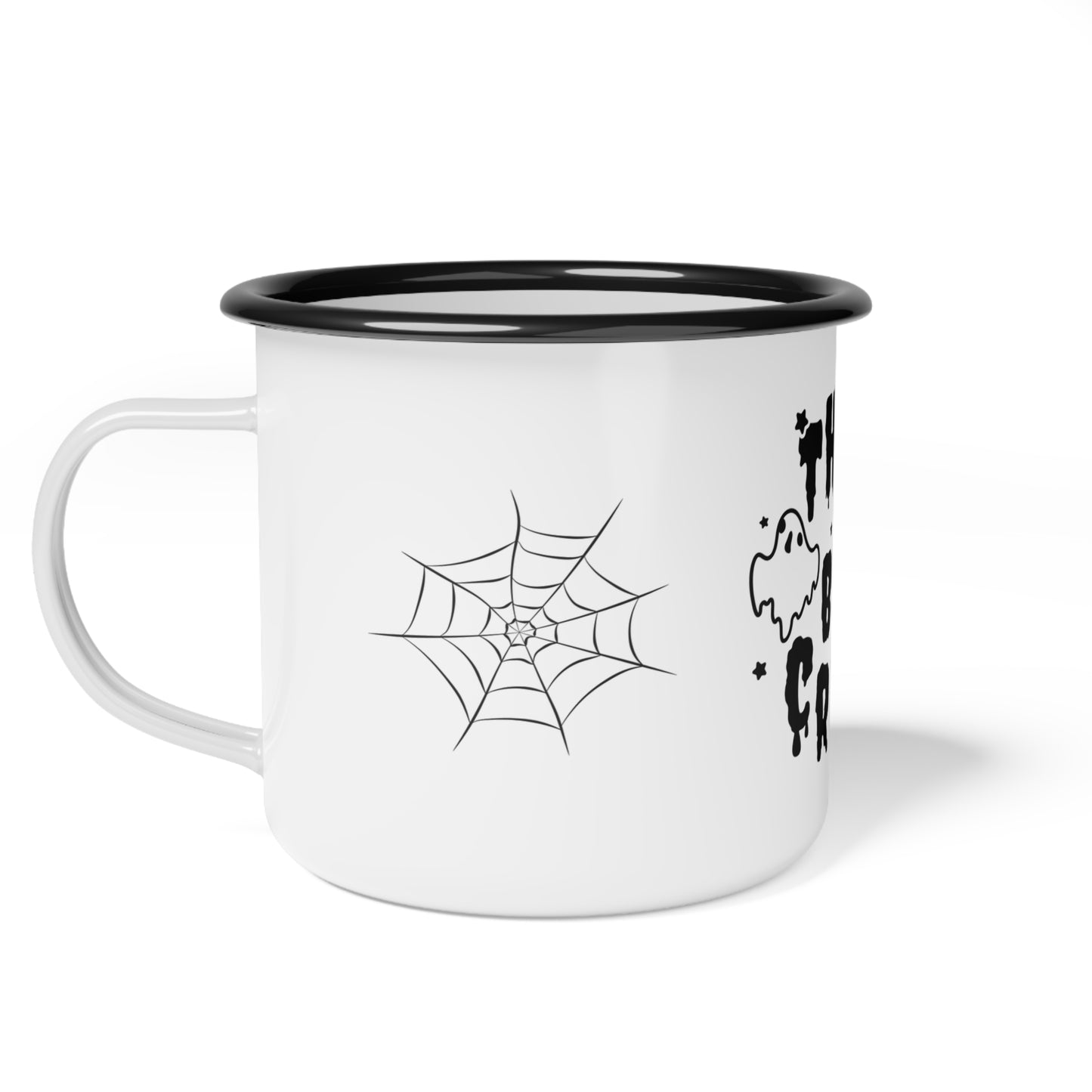 The Boo Crew Enamel Camp Cup – Whimsical Halloween Ghost Design