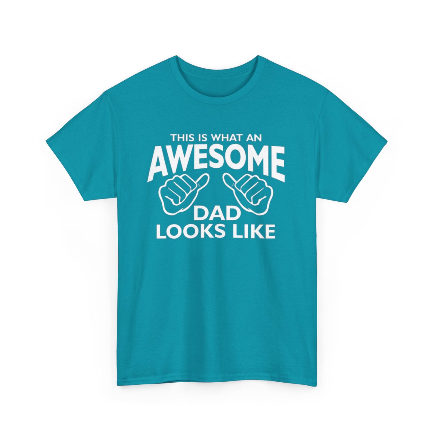 "Awesome Dad” – Father’s Day Gift, Unisex Heavy Cotton Tee