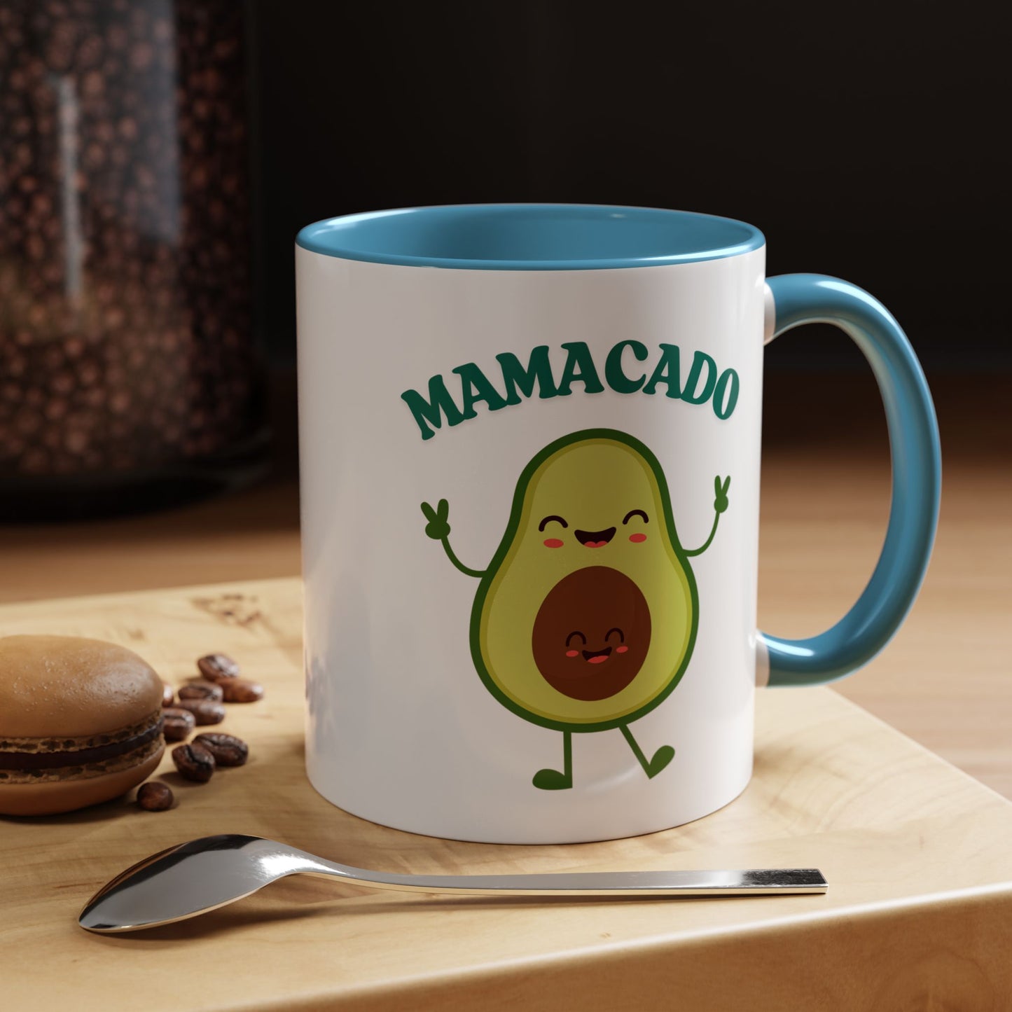 Mamacado Funny Avocado Mug – Cute New Mom Gift, Baby Announcement, Mother's Day Present, New Mama Reveal Cup