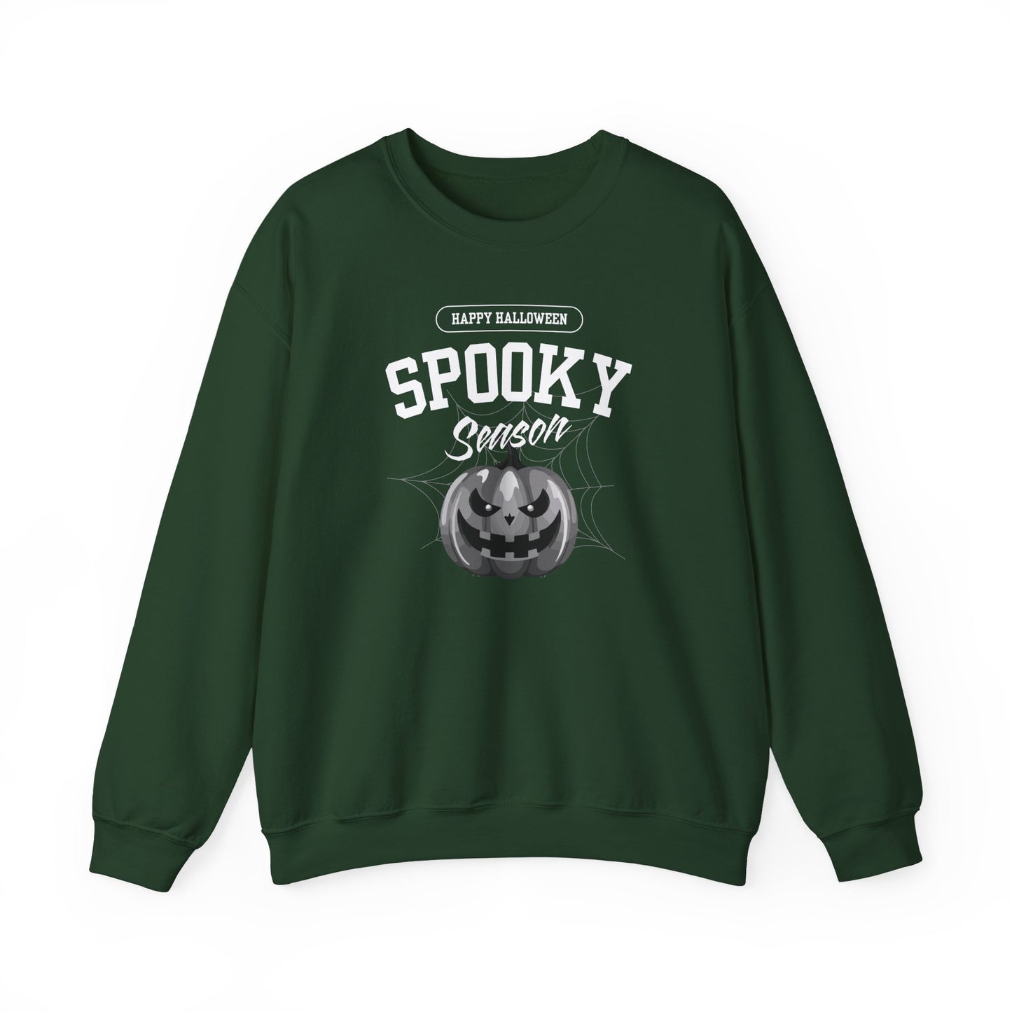 Spooky Season Halloween Sweatshirt – Creepy Cute Pumpkin Graphic Pullover for Fall