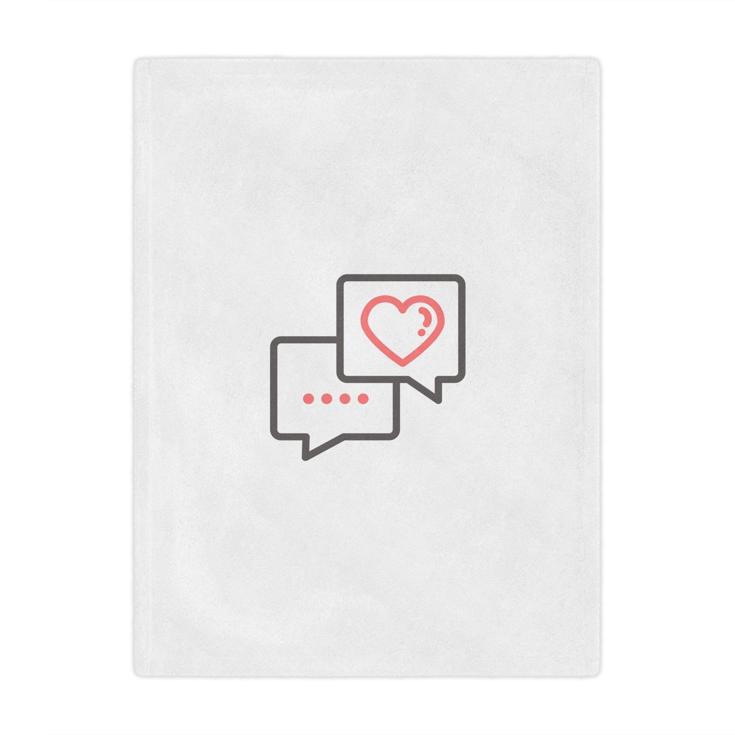 Valentine Printed Velveteen Minky Blanket