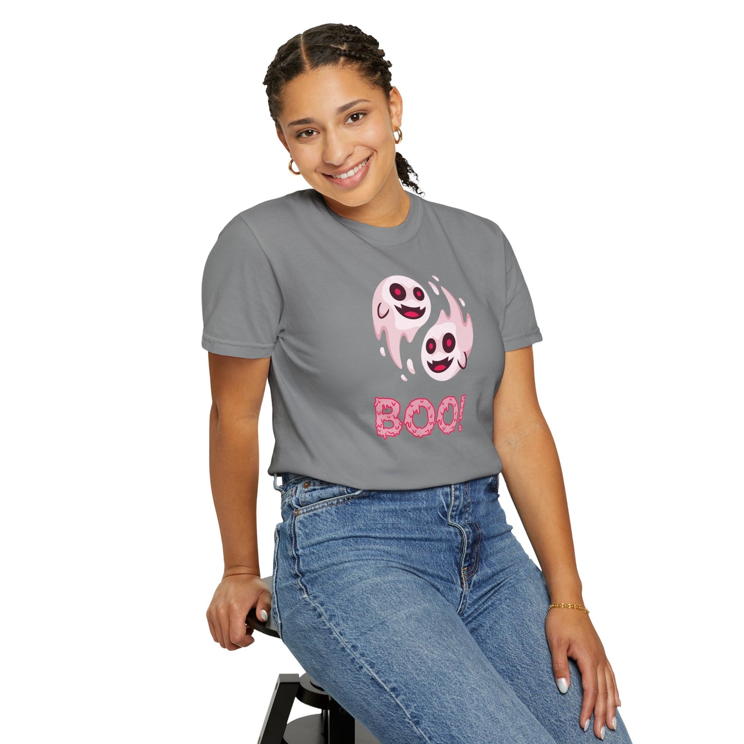 BOO! Double Ghost Tee – Pink Eyed Fright Delight tshirt